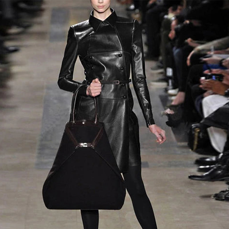 Long Leather Coat
