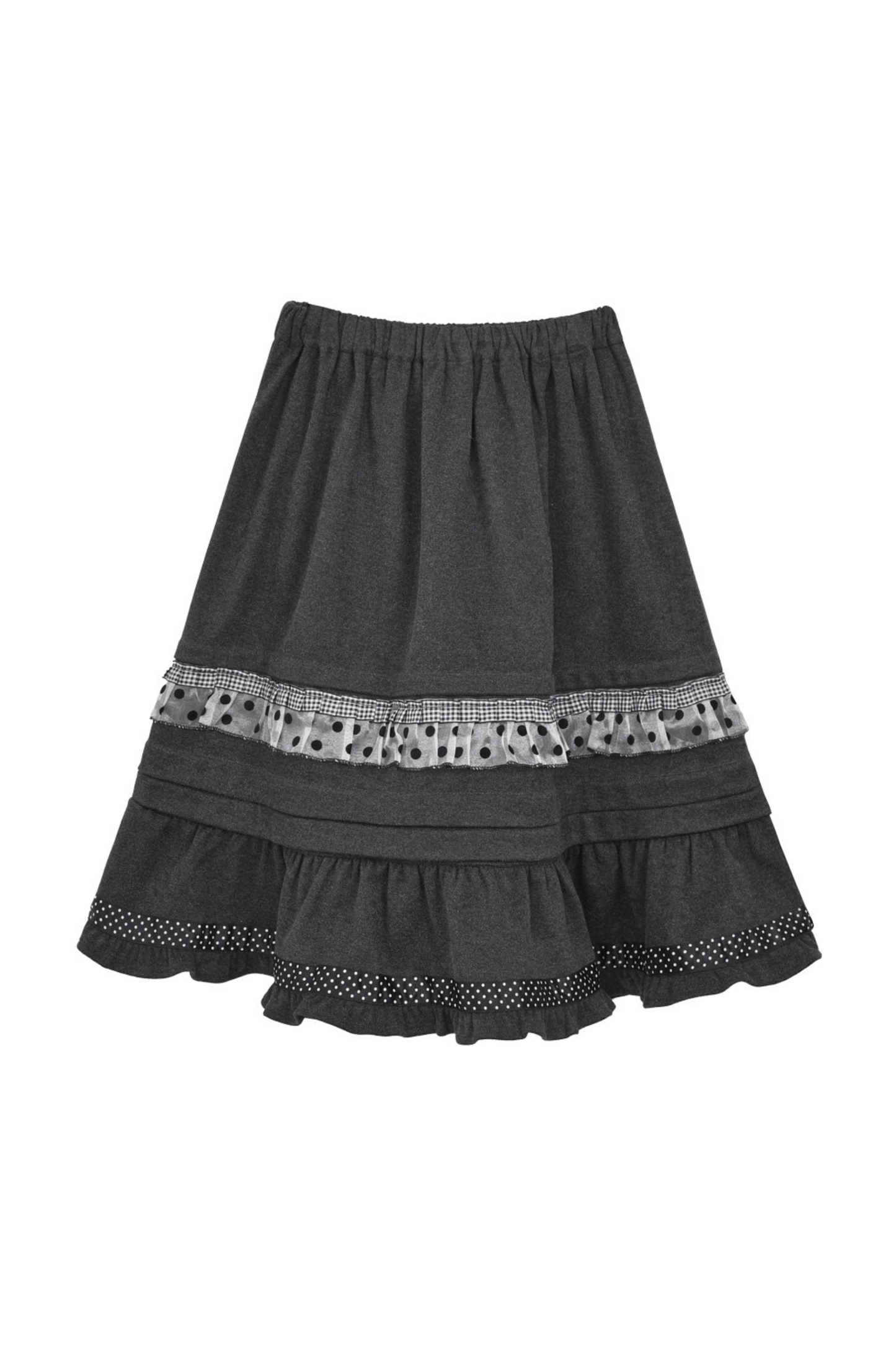 Y2k Jacquard Cardigan + Flared Skirt