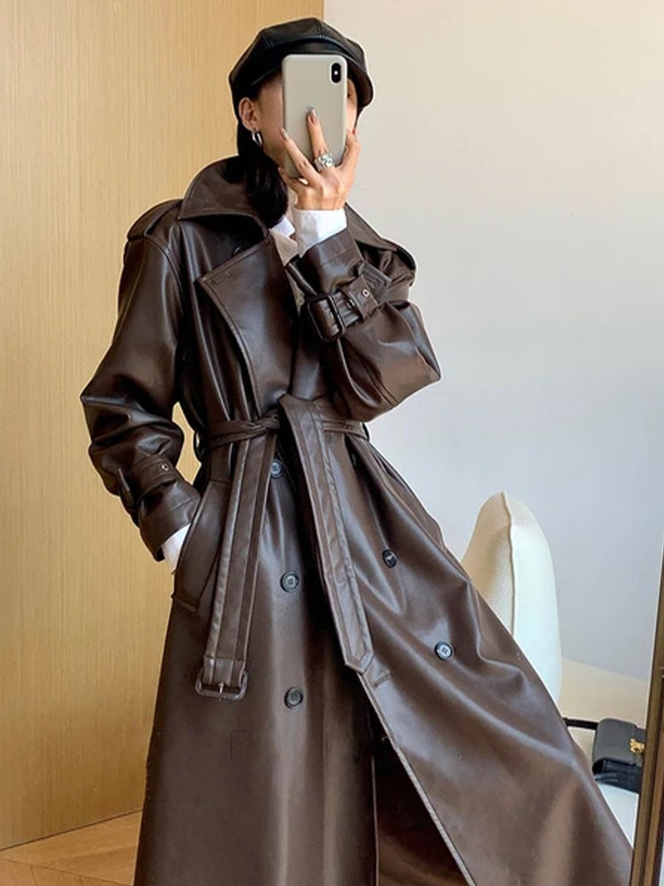 Leather Trench Coat