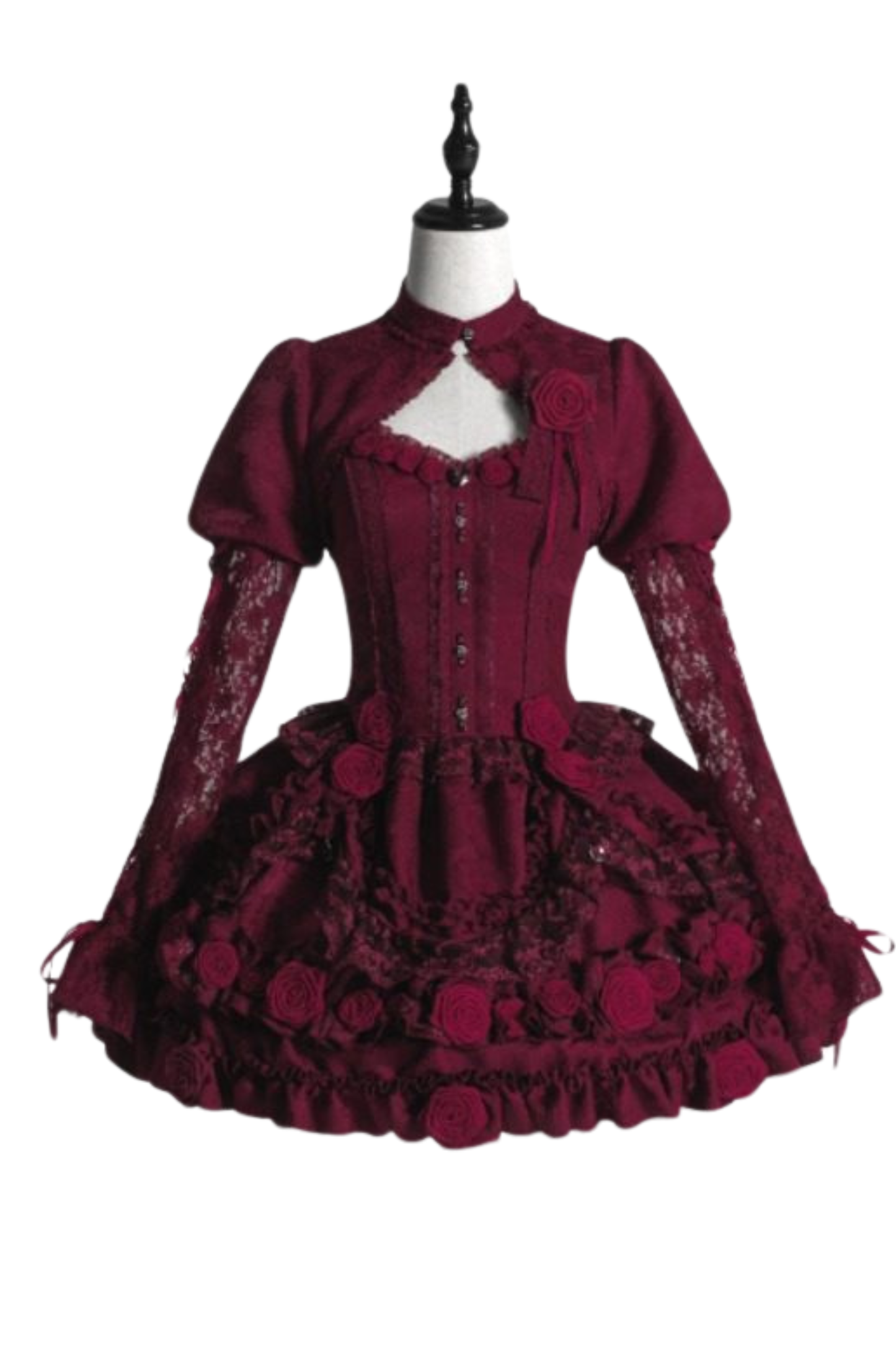 Dark Gothic Style Lolita Dress + Shawl