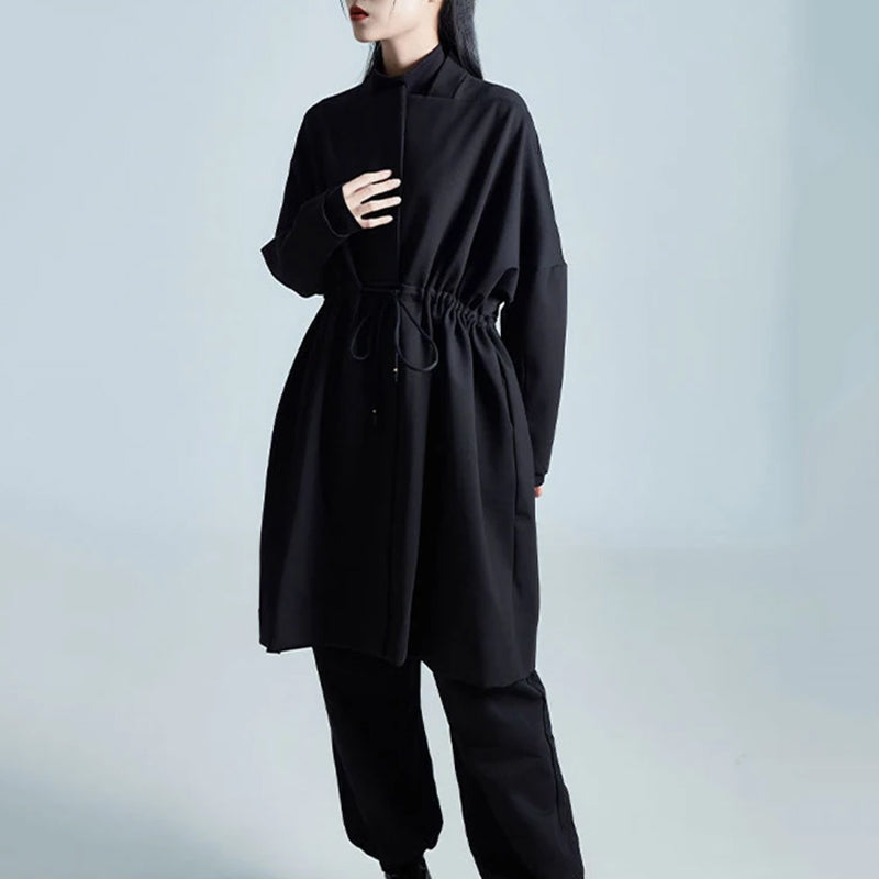 Loose Fit Overcoat Black