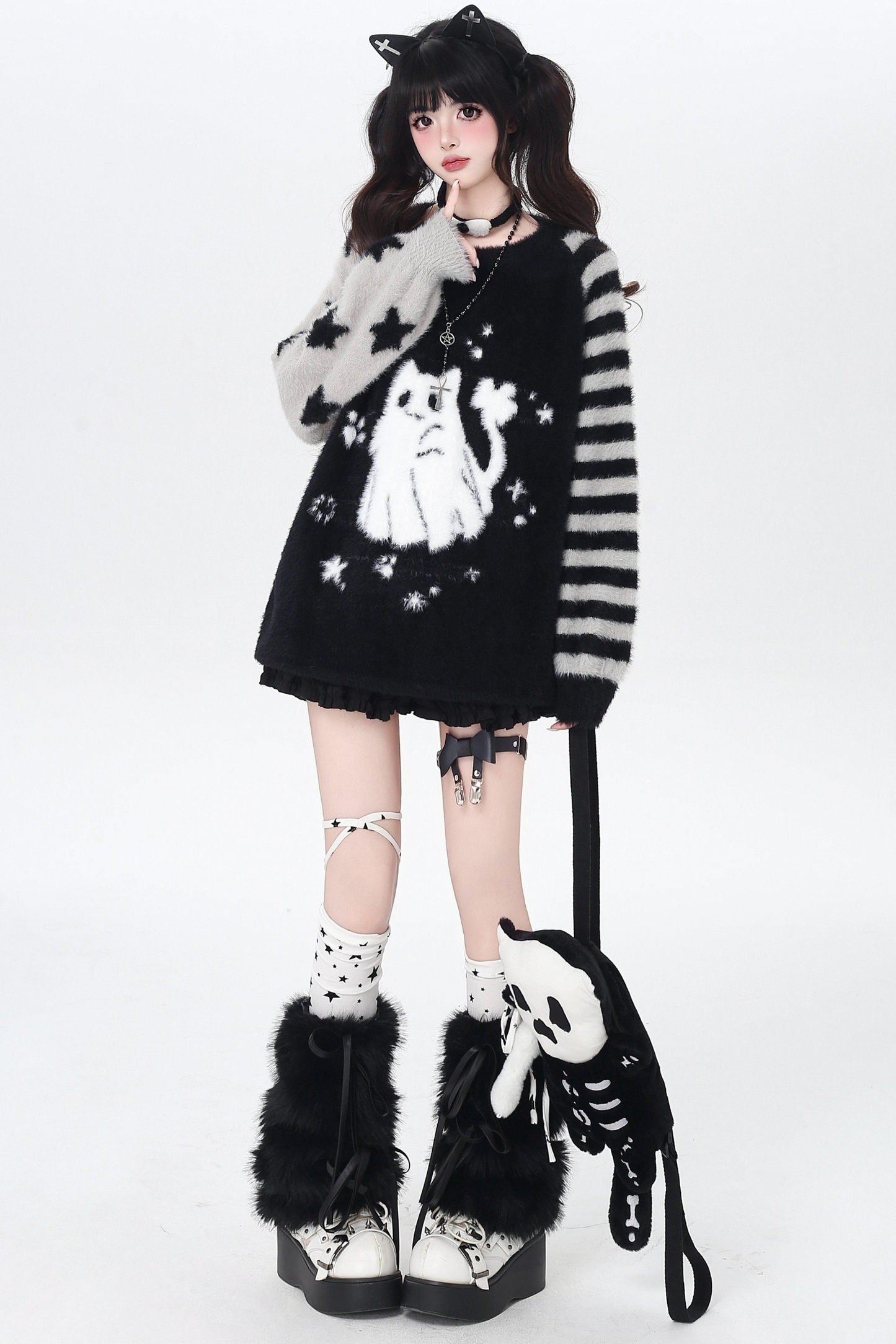 Asymmetric Sleeve Loose Top