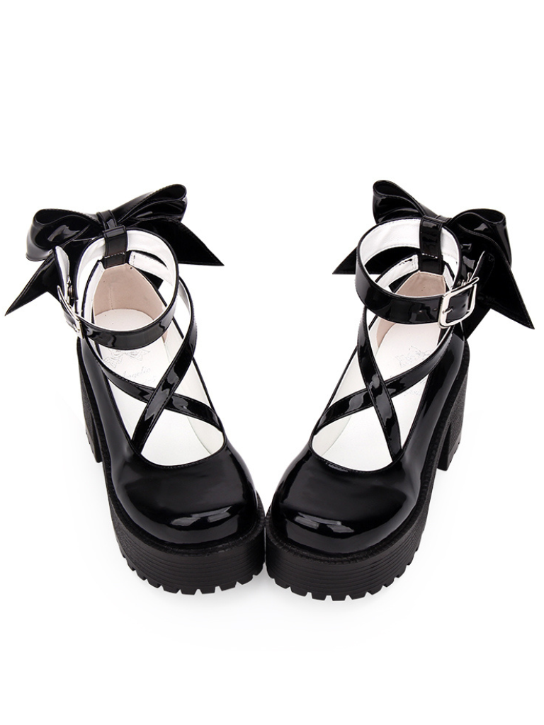 Lace-up Bow Shoes