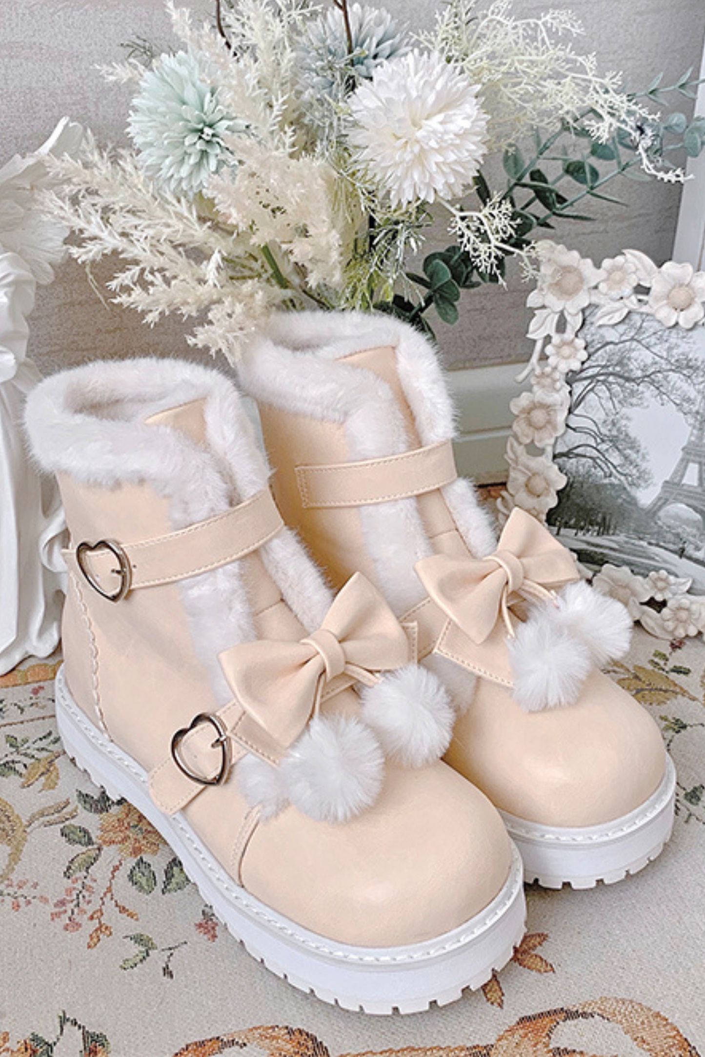 Ribbon Platform Sole Boots