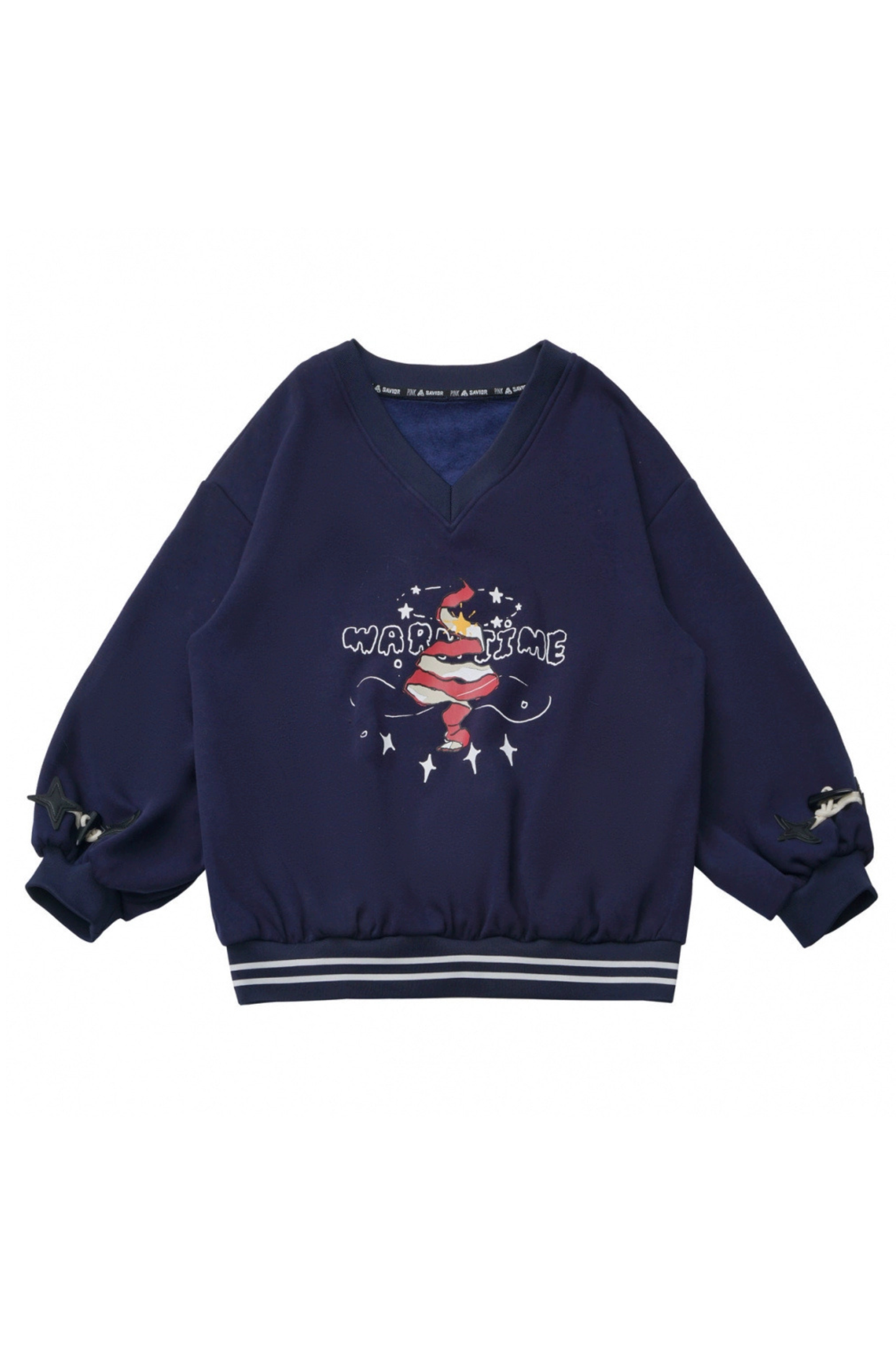 Christmas Hooded Coat + Shirt + Sweatshirt + Long Skirt + Pants