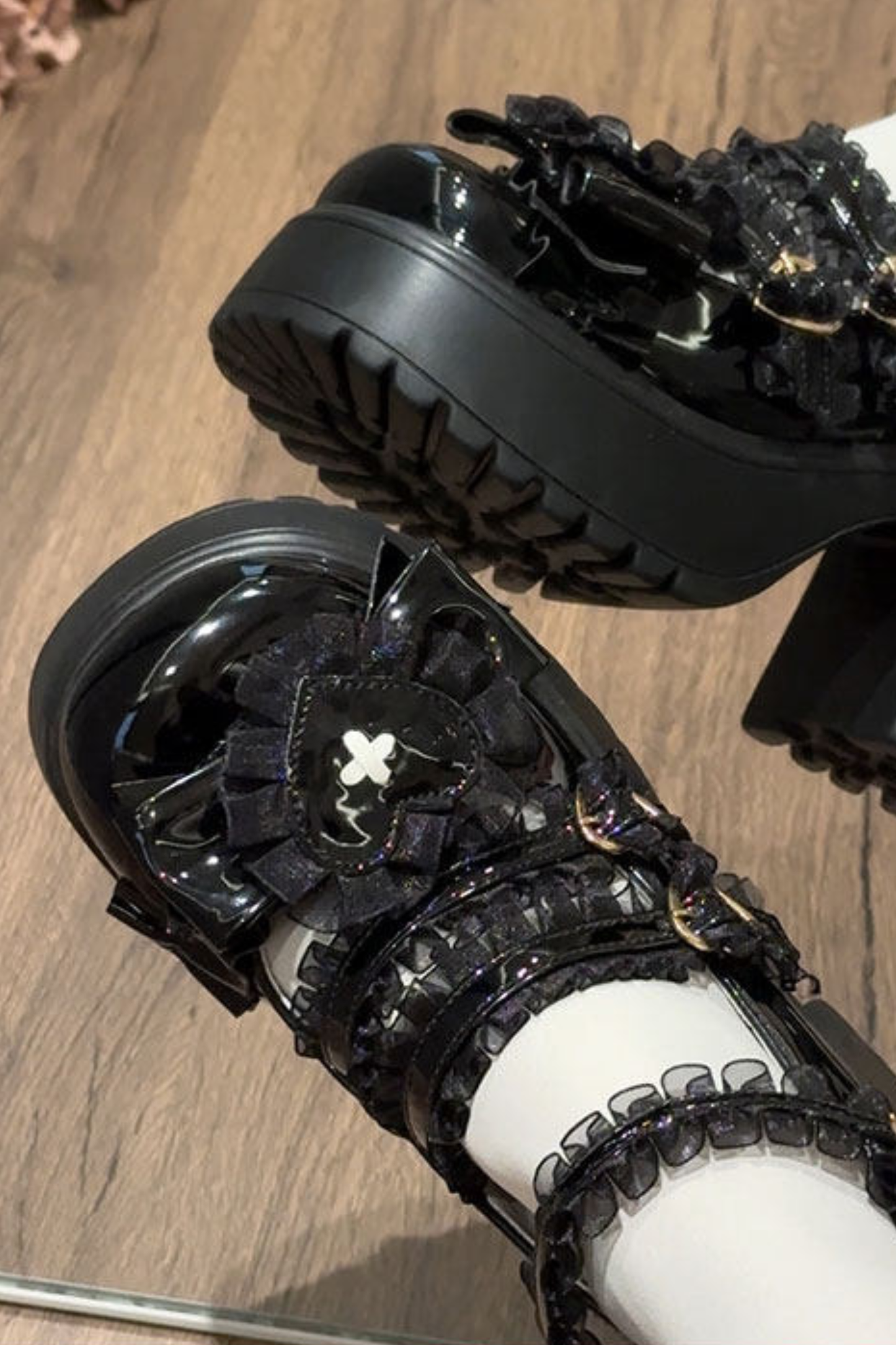 Lace Ruffle Lolita Shoes