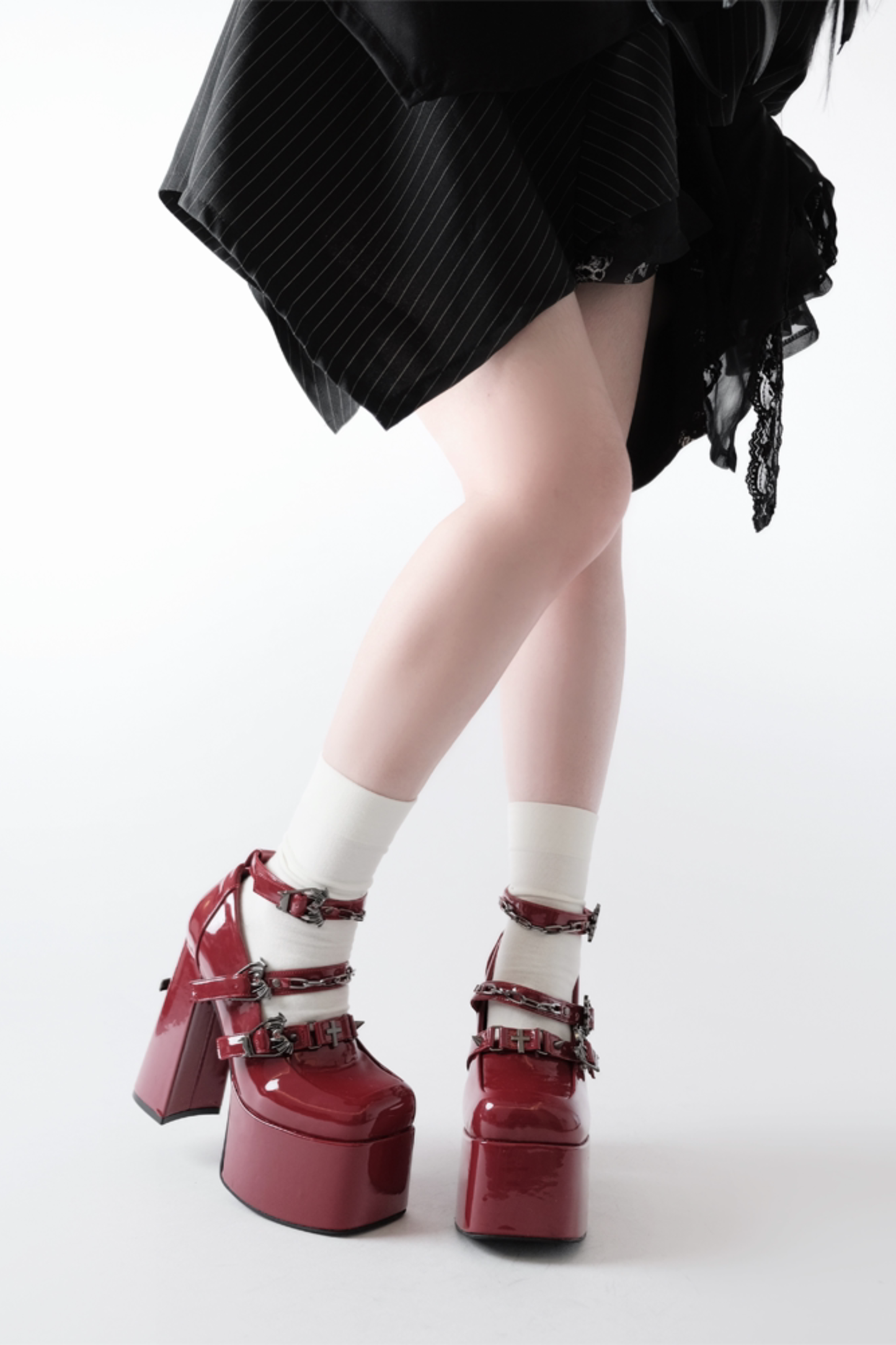 Cross Butterfly Punk High Heels