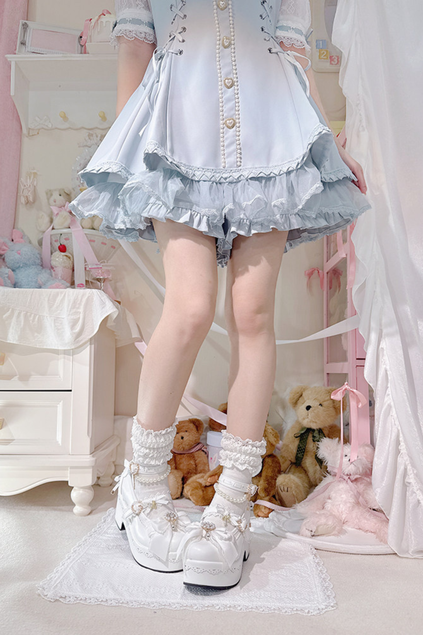 Sweet Girly Lace-up Shoes