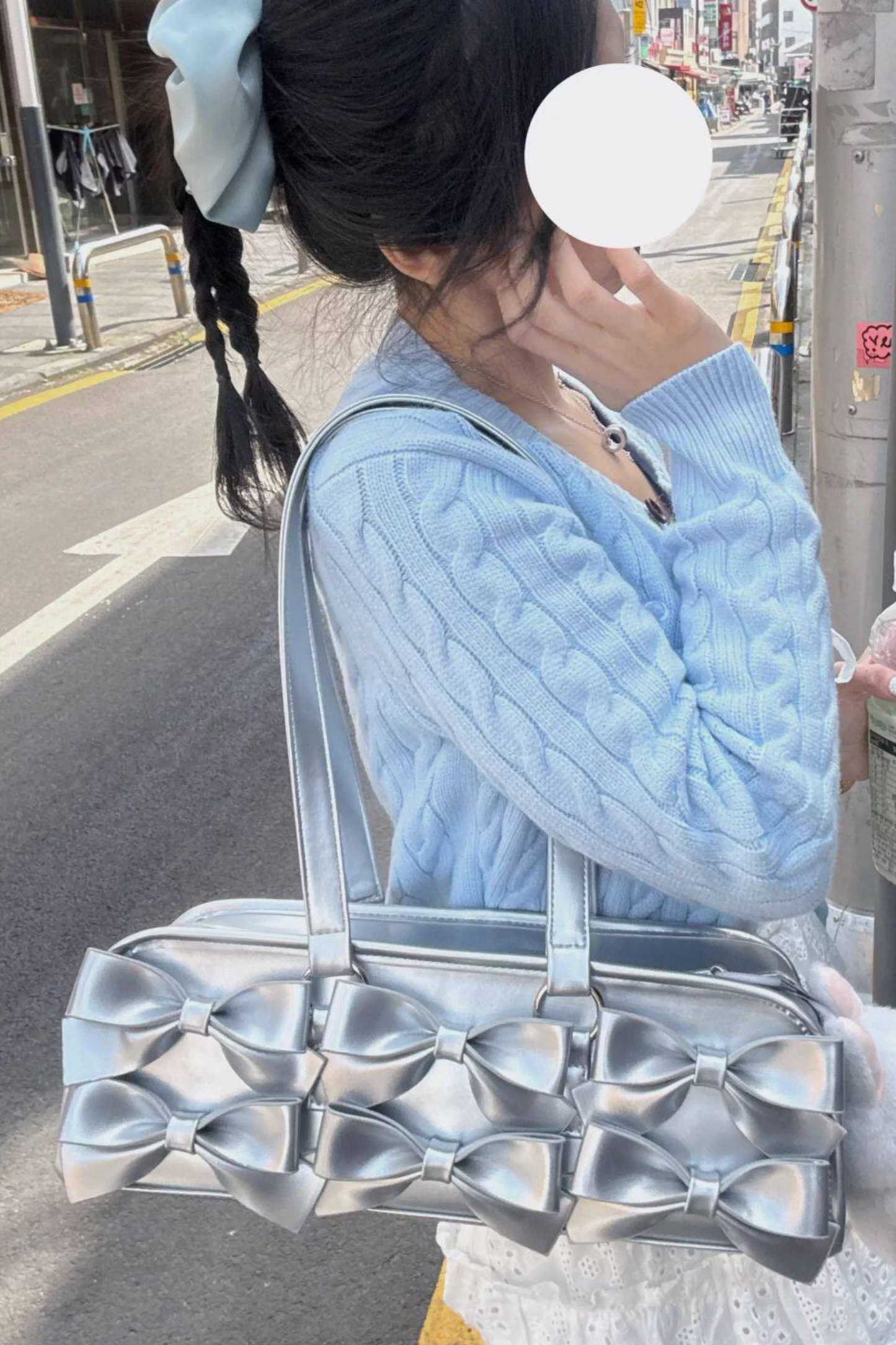Sweet Dream Ribbon Baguette Bag