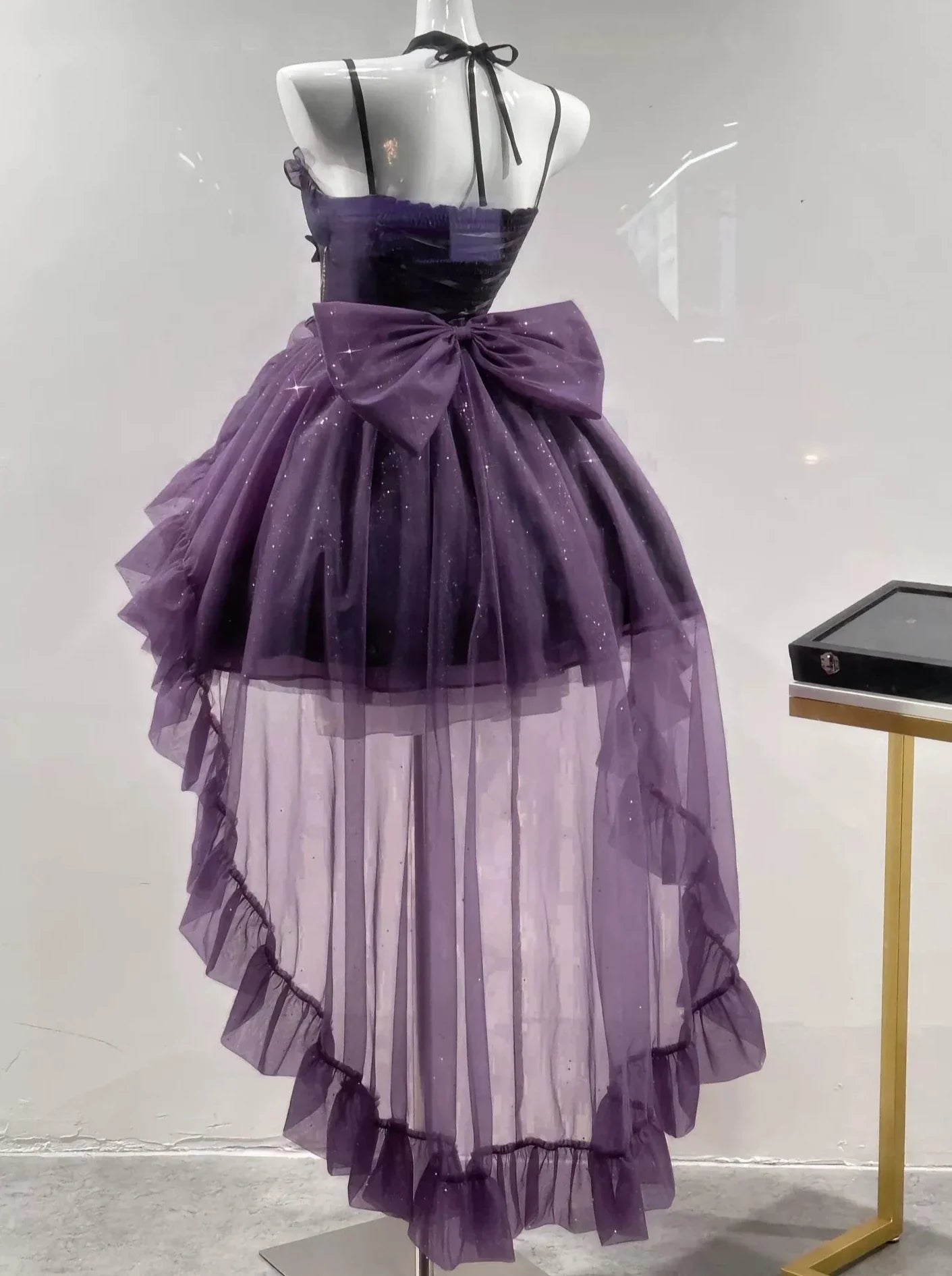 Purple Princess Skirt + Tail + Ribbon + Neck Collar