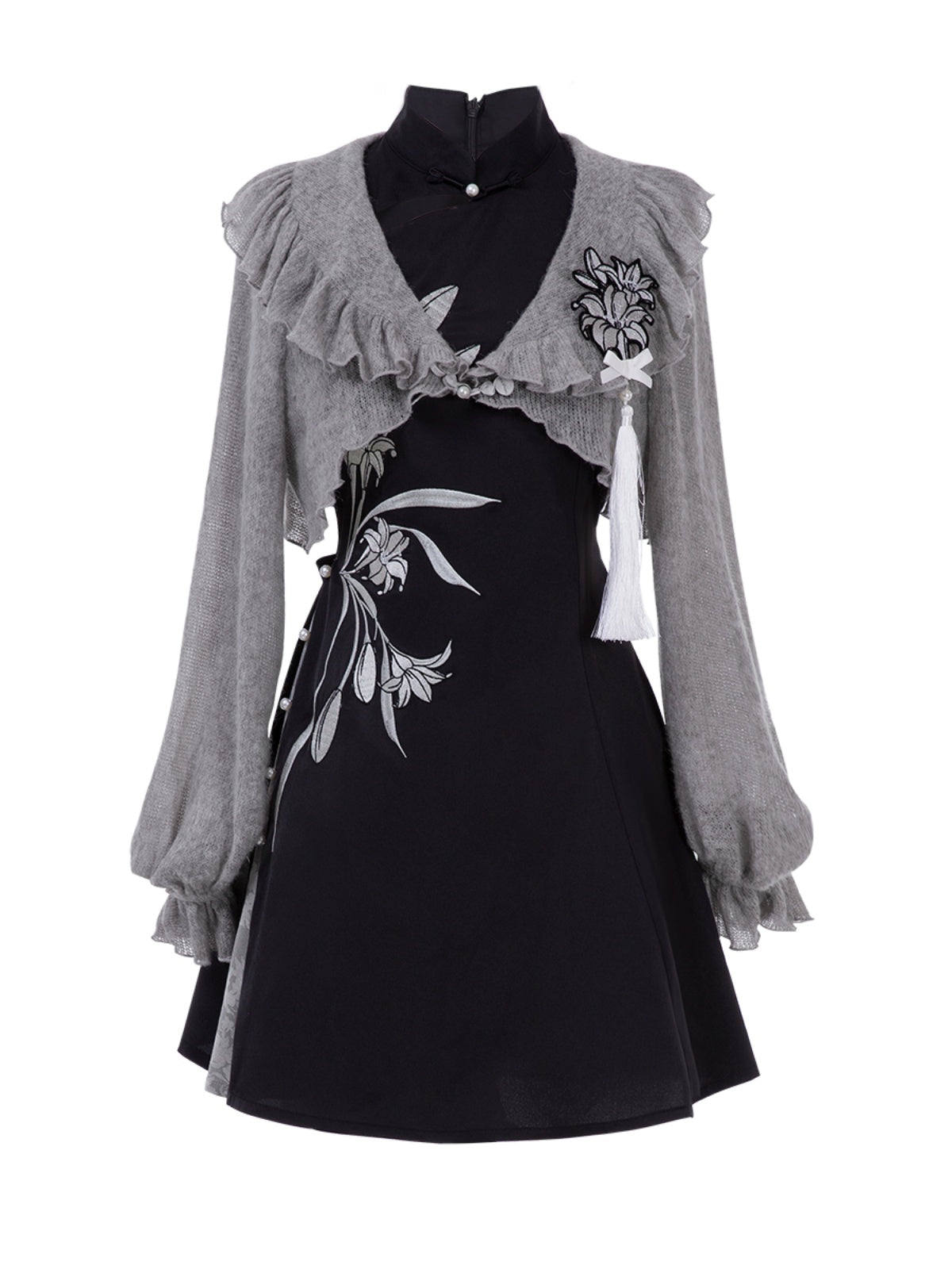 Cheongsam Dress + Short Top