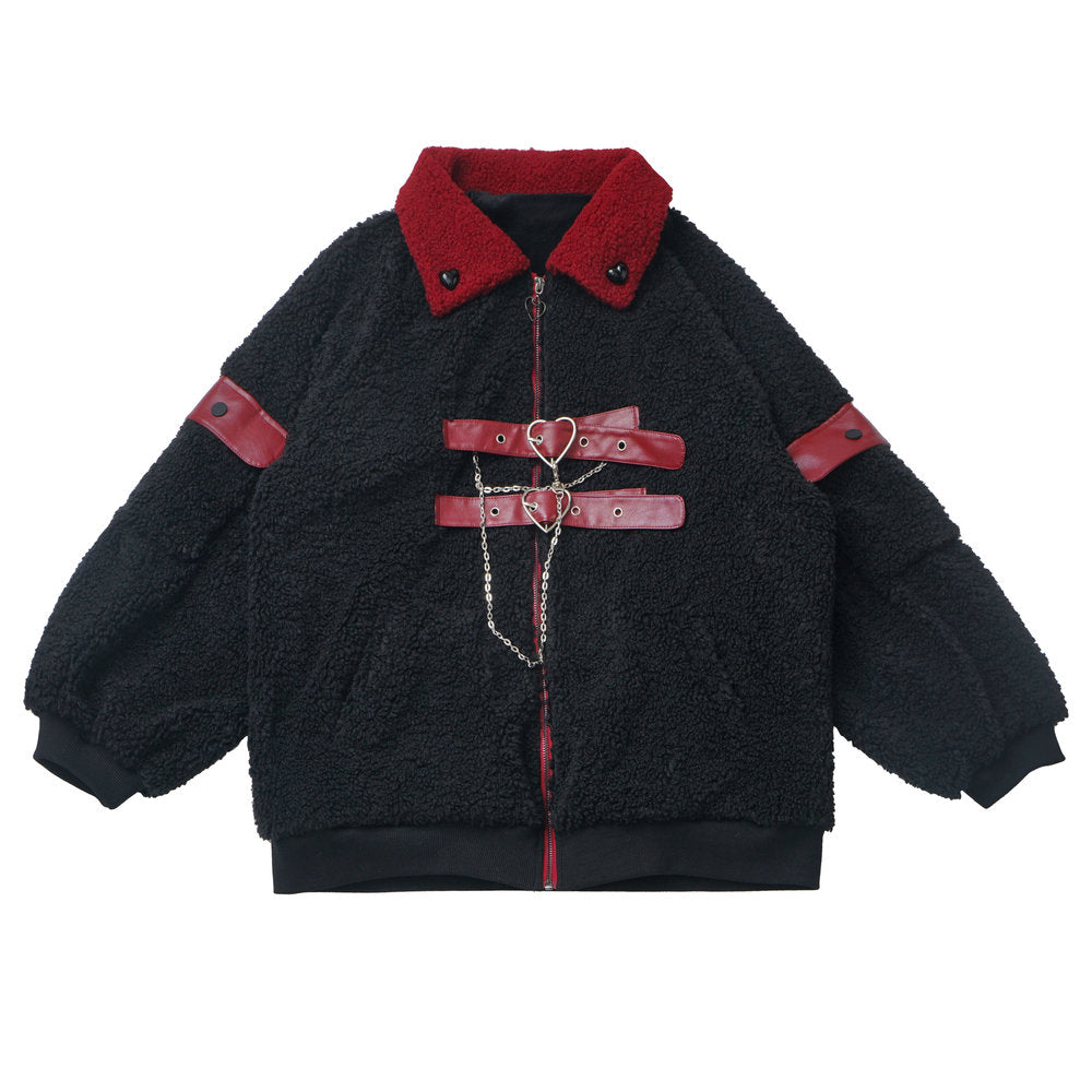 Super Soft Leather Fleece Jacket Set