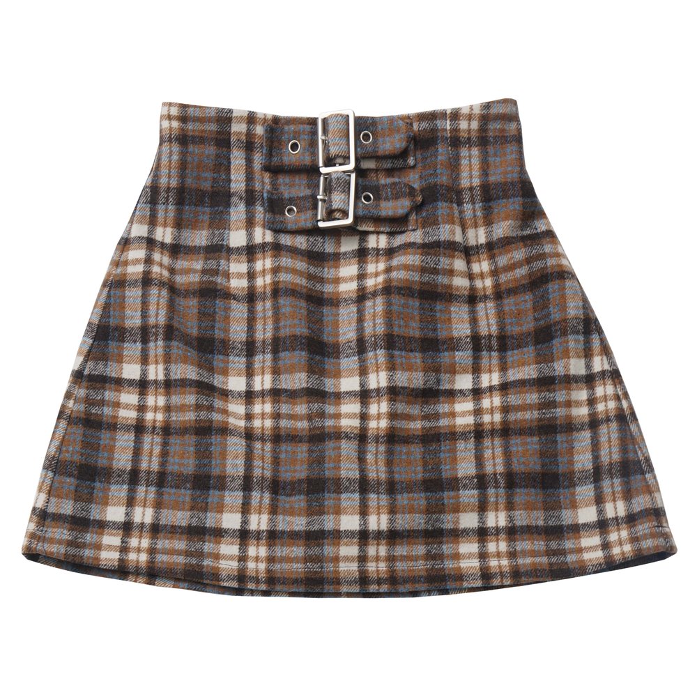 Simple Coffee Sweatshirt and Skirt Set