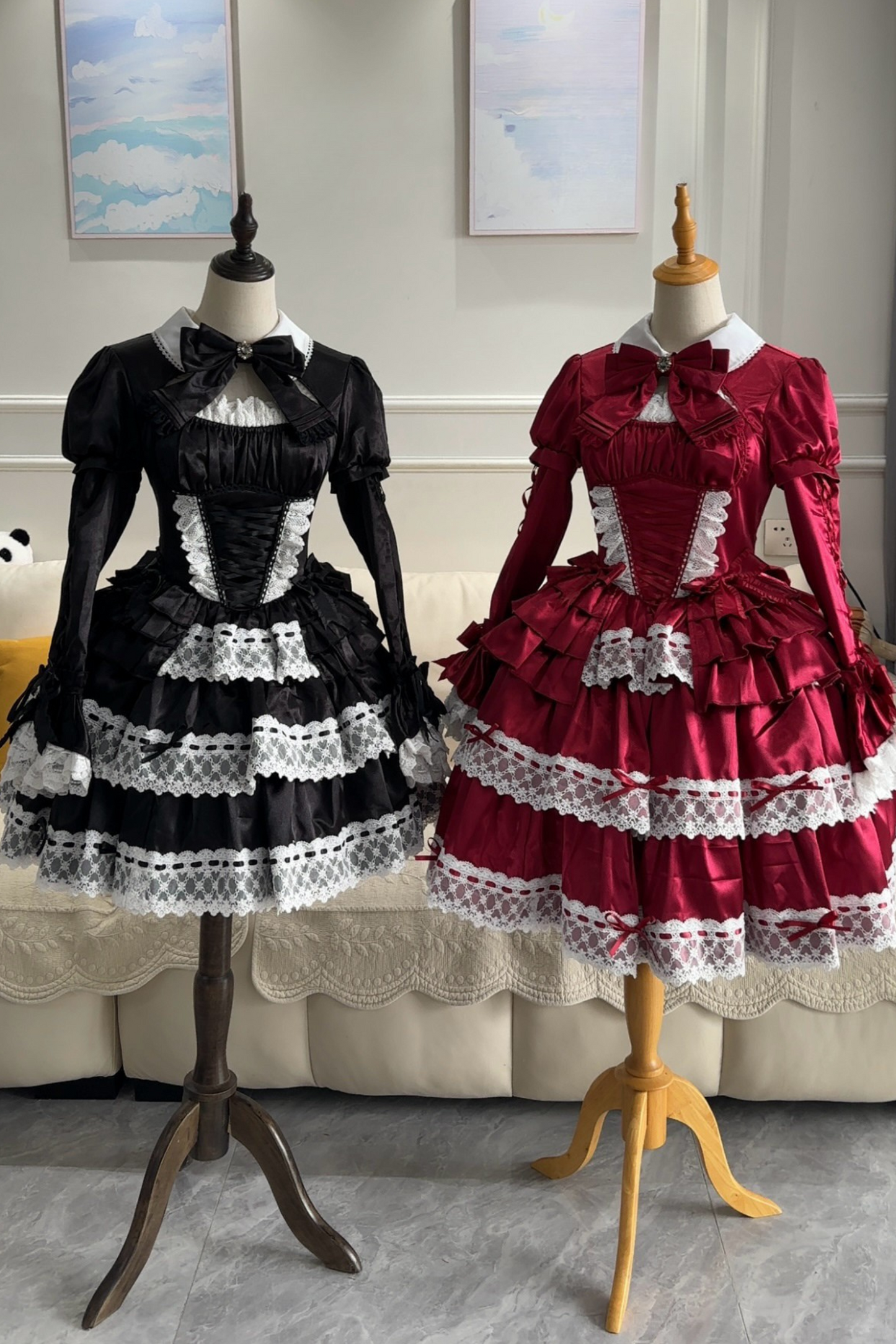Cream Croissant Old-style Doll Lolita Dress