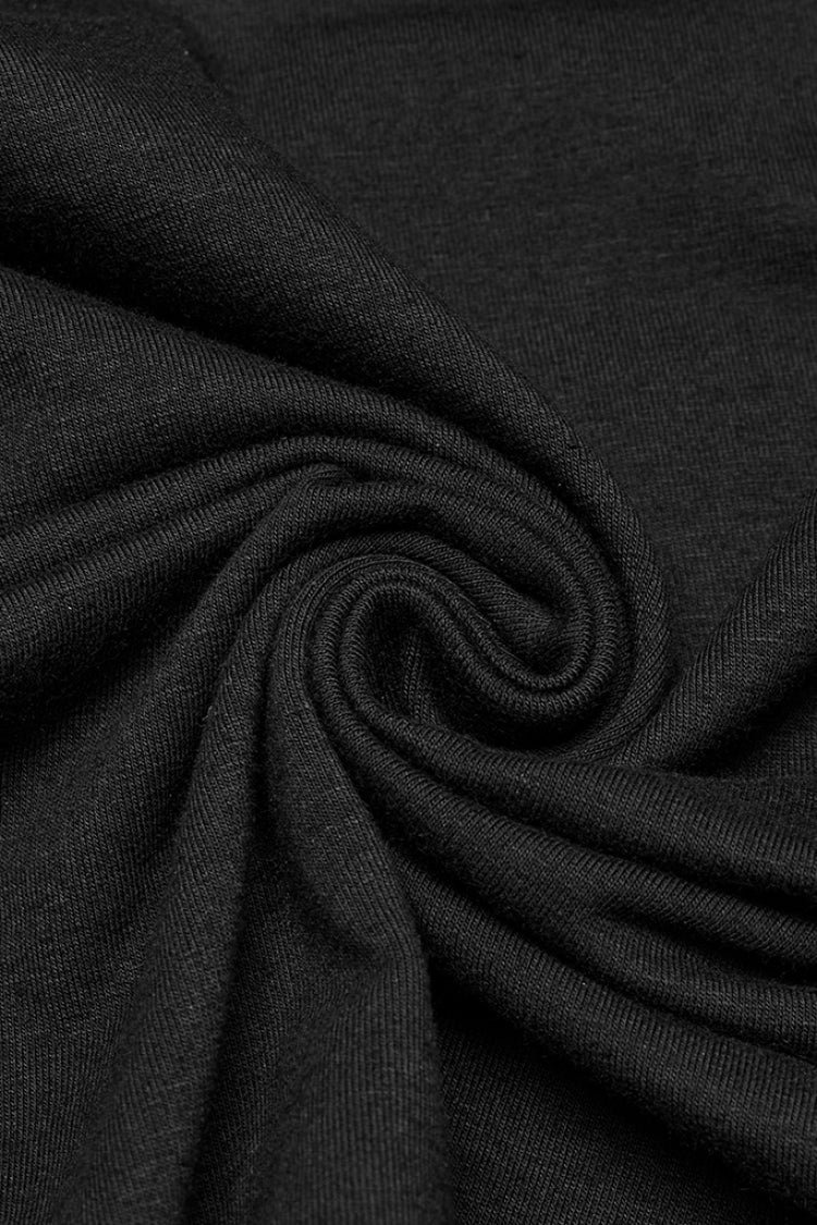 Black Stand Collar Sleeveless Stitching Mesh Zipper Punk Vest