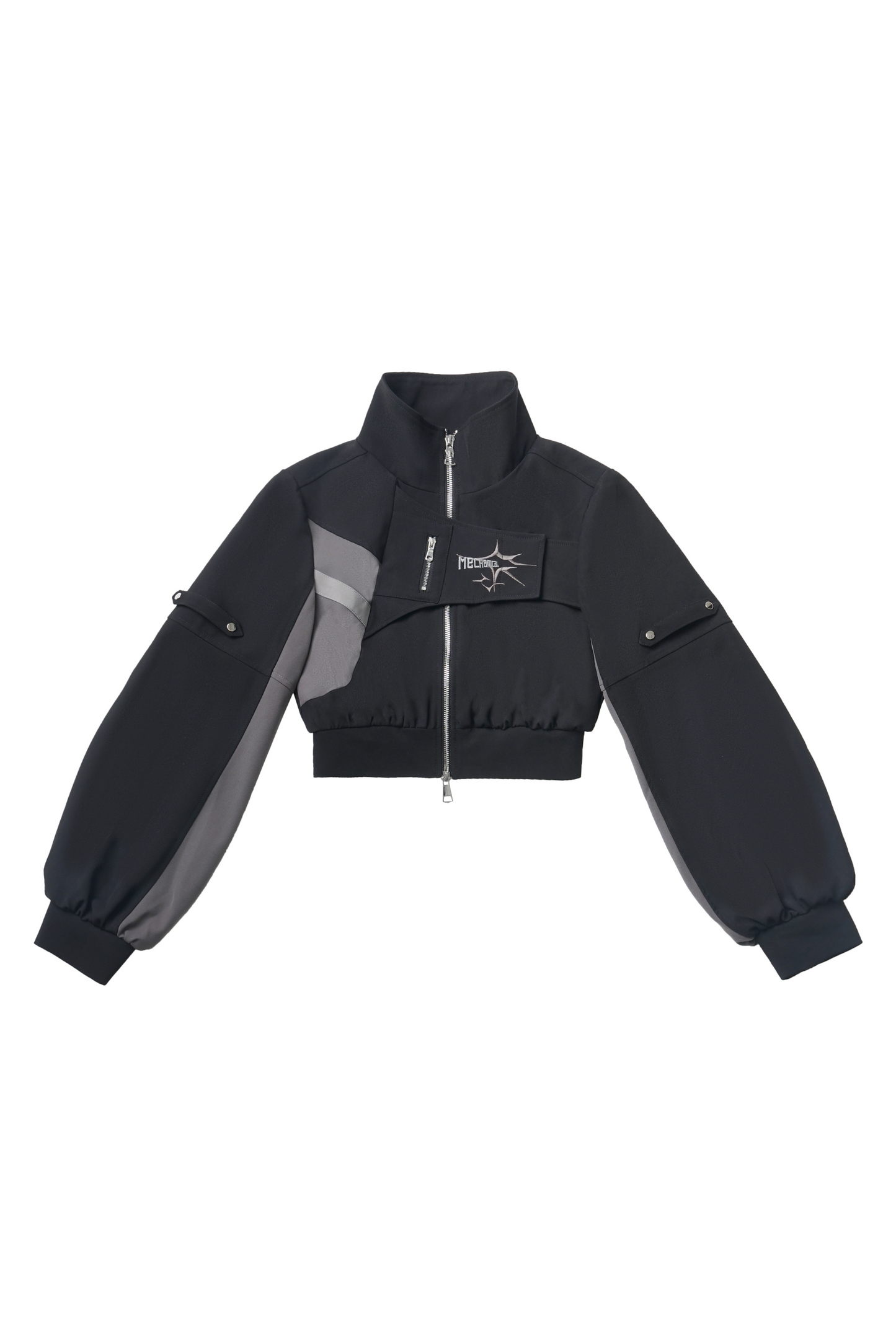 Black Cargo Anti-wrinkle Jacket Set