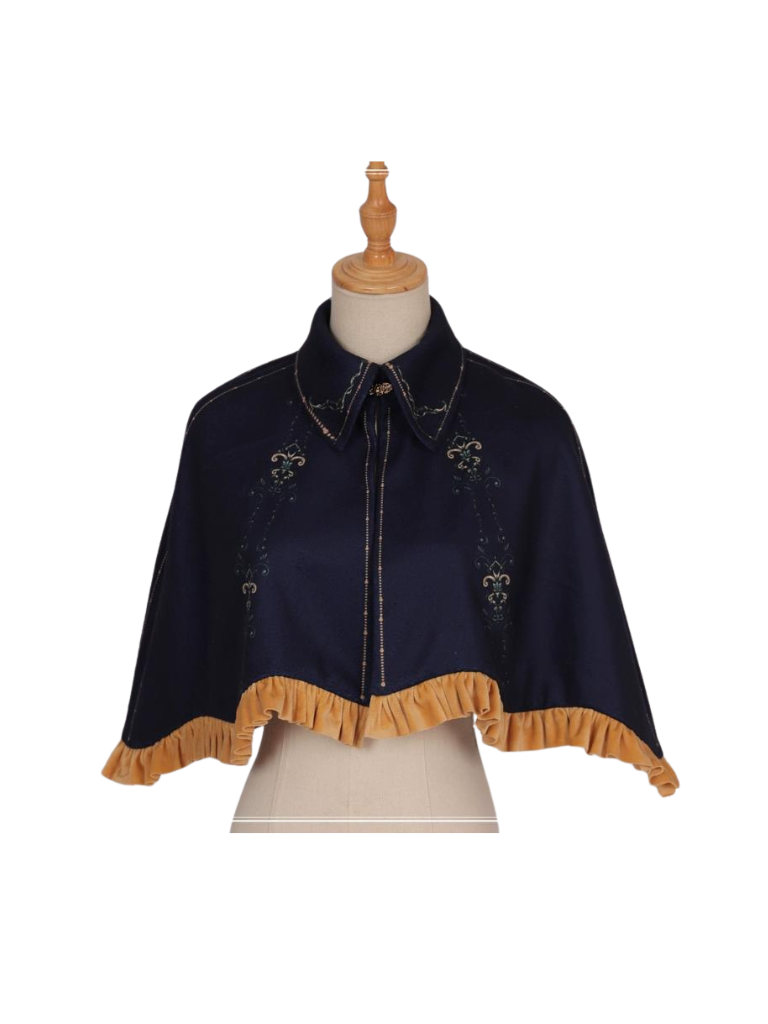 Black Retro Gothic Dark Lolita