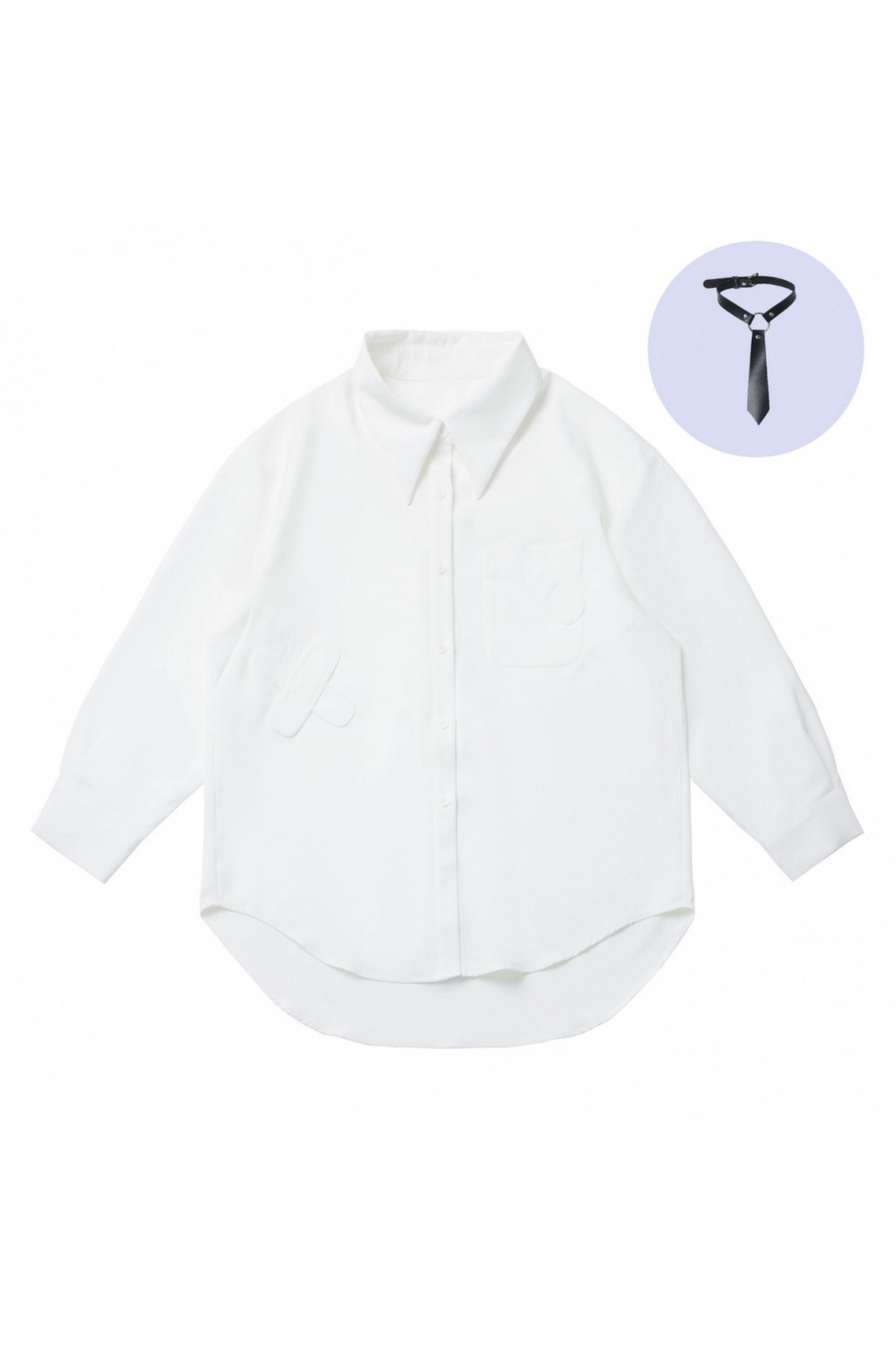 Chinese-style Illustration V Neck Knit Slim Sweater Design Shirt & Skirt Set