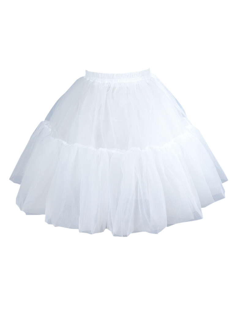 Fairy Lace Embroidery Lace-up Bustier Tulle Dress Set