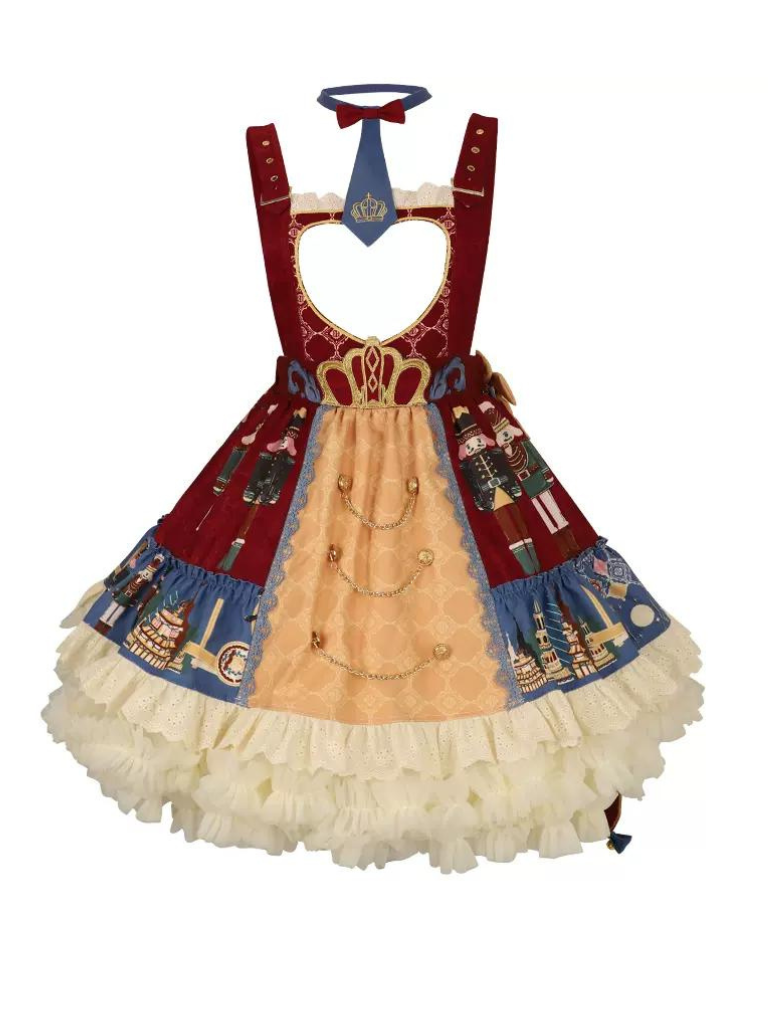 Red Snow Lolita Jumper Skirt + Clara Blouse