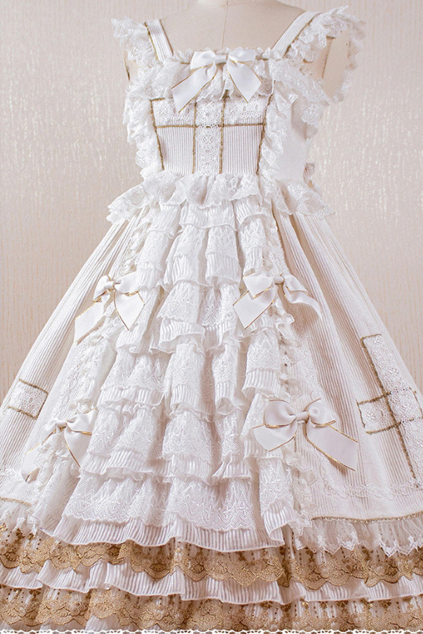 Gothic Doll Lace Jumperskirt + Baby Cap + Hairband + Shawl