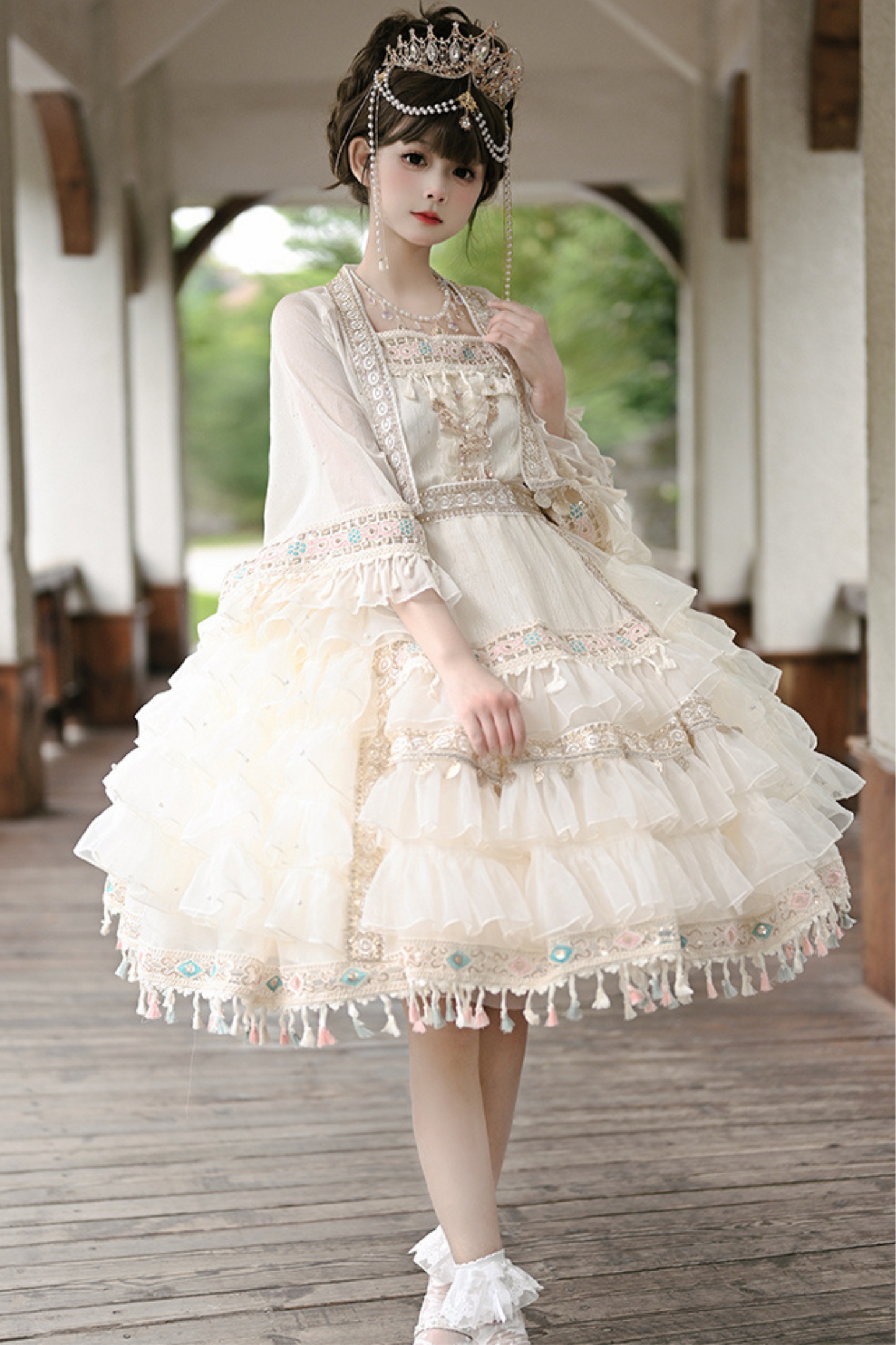 Chiffon Chinese-style Girl Set