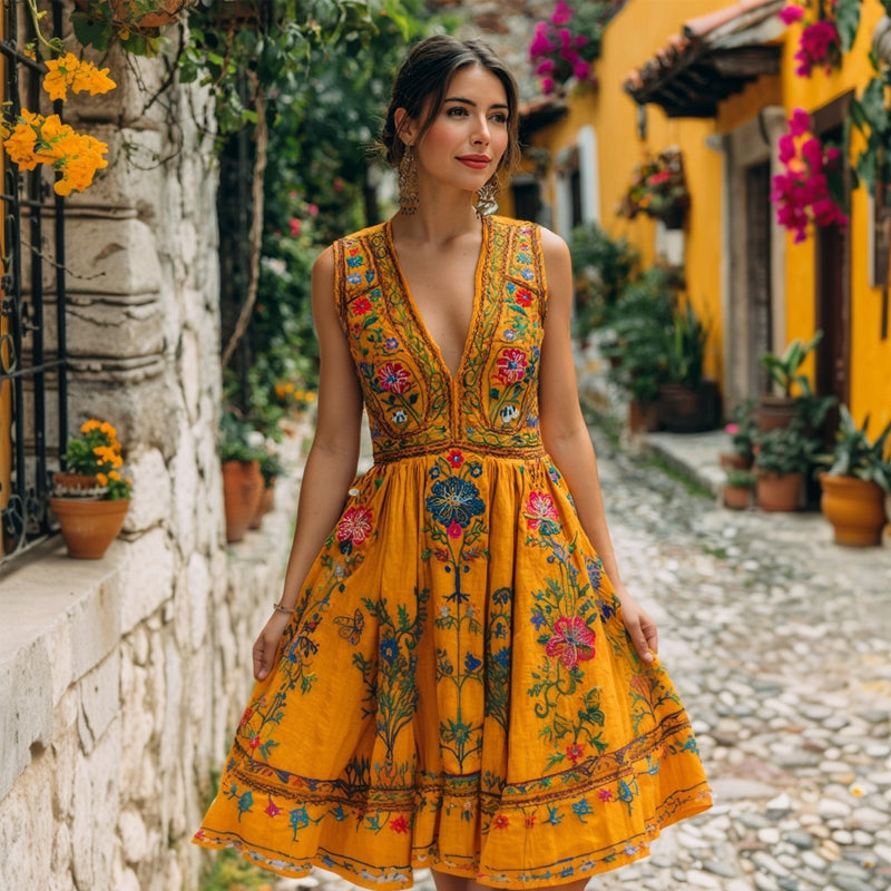 Classic Vintage Dress with a Flattering Fit
