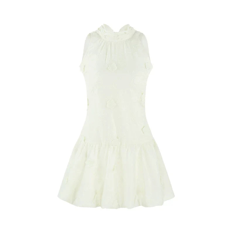 Jacquard Halter Dress