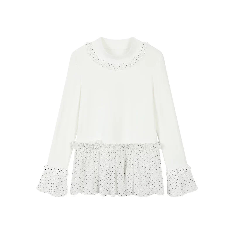 Lace Dreamland Velvet Blouse