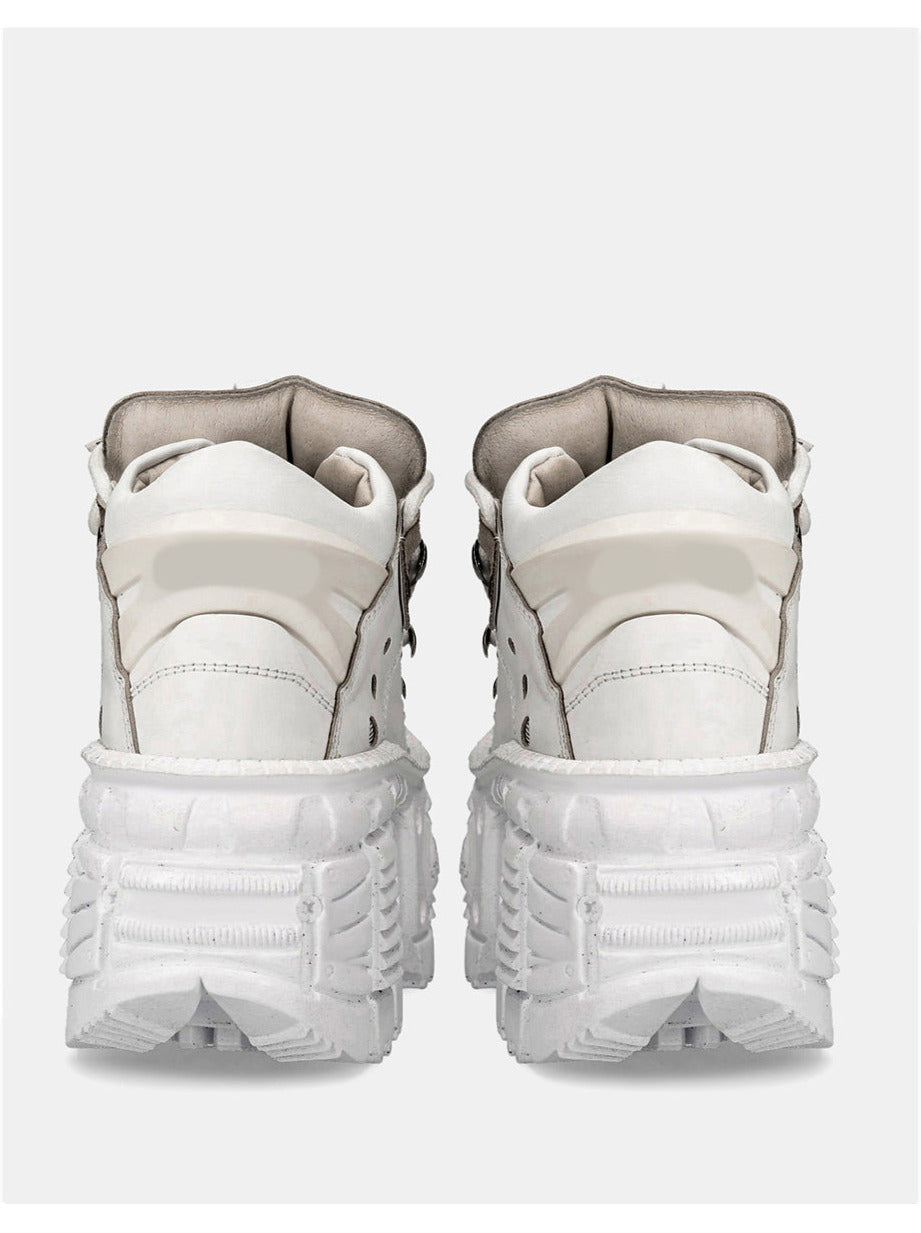 Retro Street Dark Punk Style Tank Sole High-cut Shoes