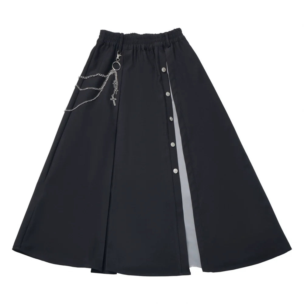 Cross Carol Dark Shirt + Corset + Skirt