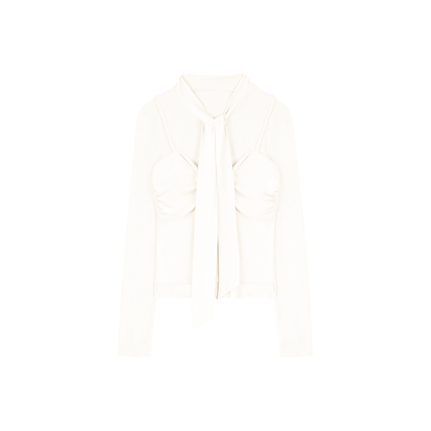 Cloud-like Twist Collar Top