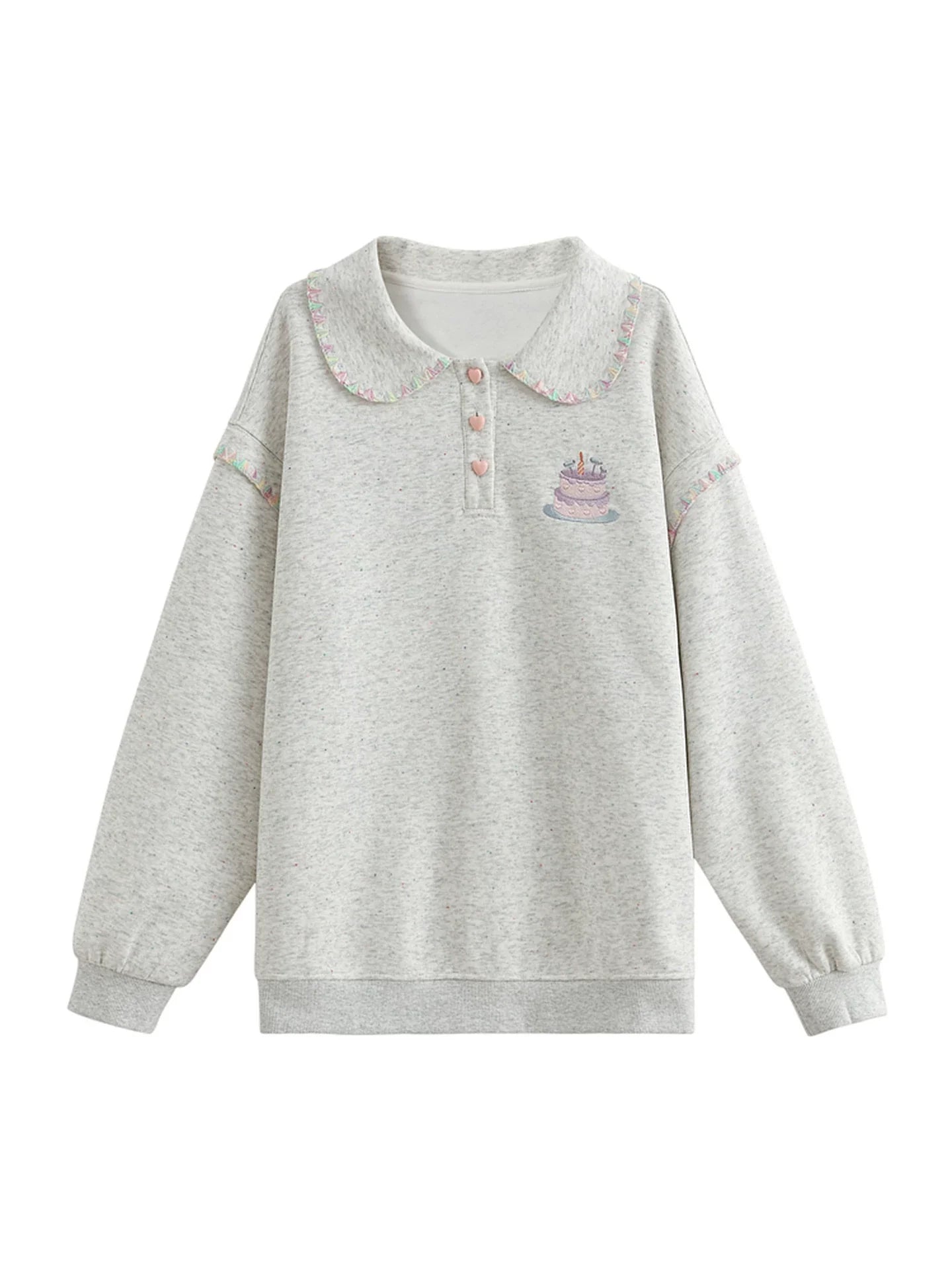 Doll Collar Loose Sweatshirt