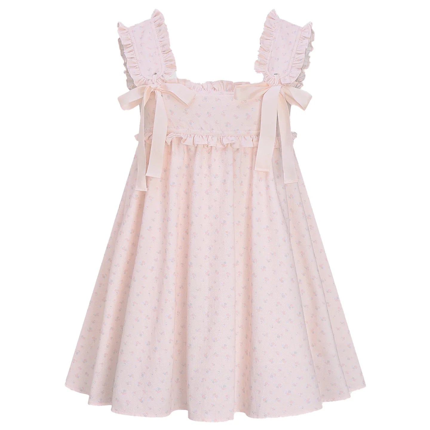 Tender Pink Sleeveless Ribbon Dress