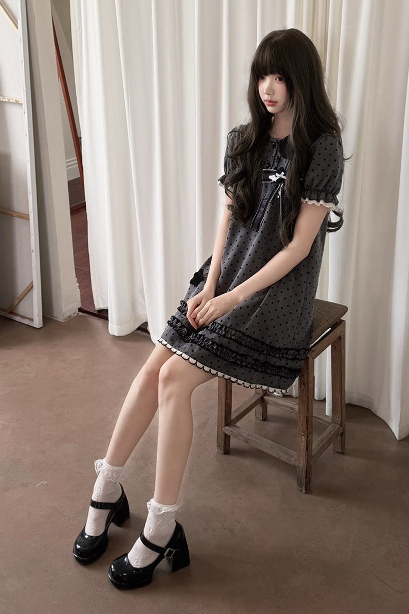 Star Wish Dot Dress + Inner Top