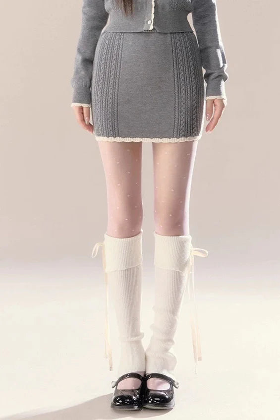Sweet Island Doll Cardigan + Tight Skirt