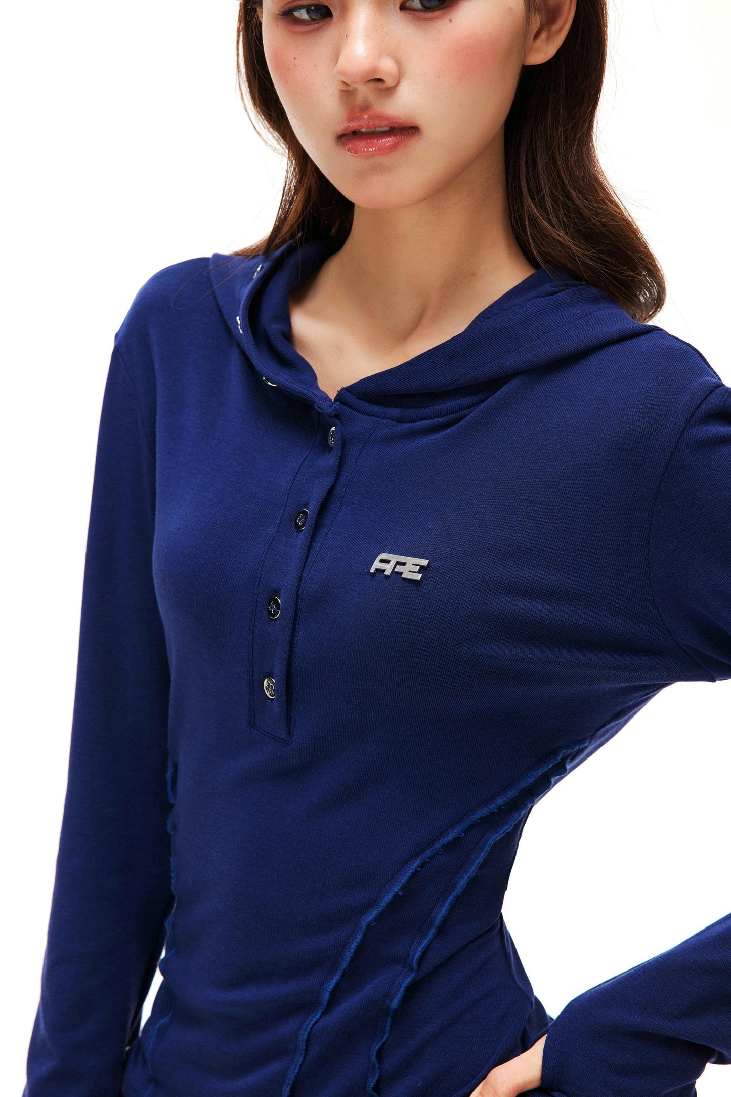 Slim Fit Hooded Top