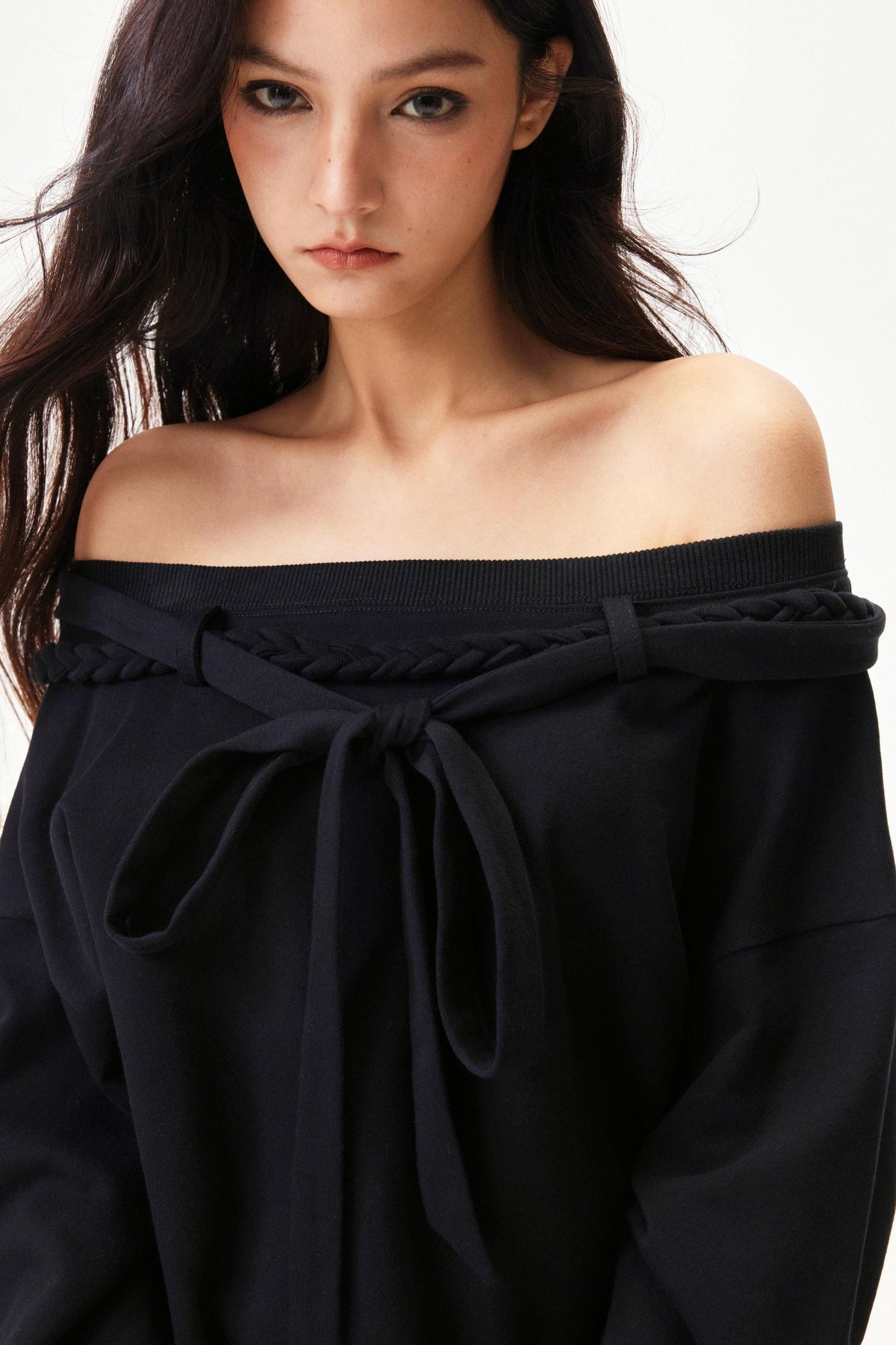 Retro Hand Knit One Shoulder Top