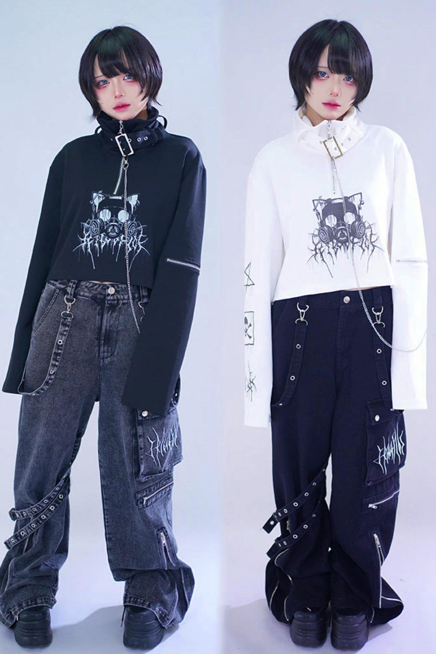 High-neck Cropped Top