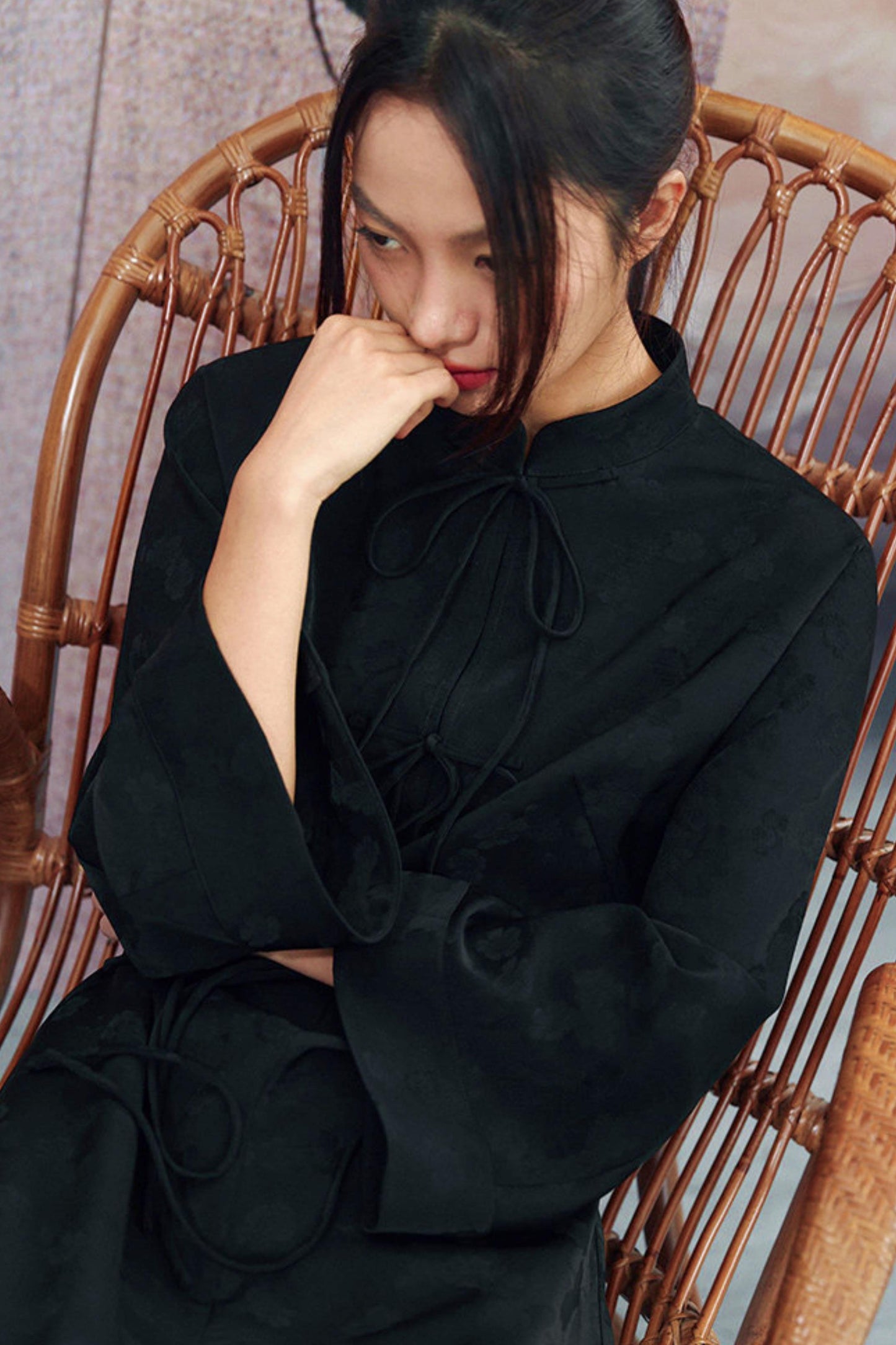 Jacquard Chinese-style Long Dress