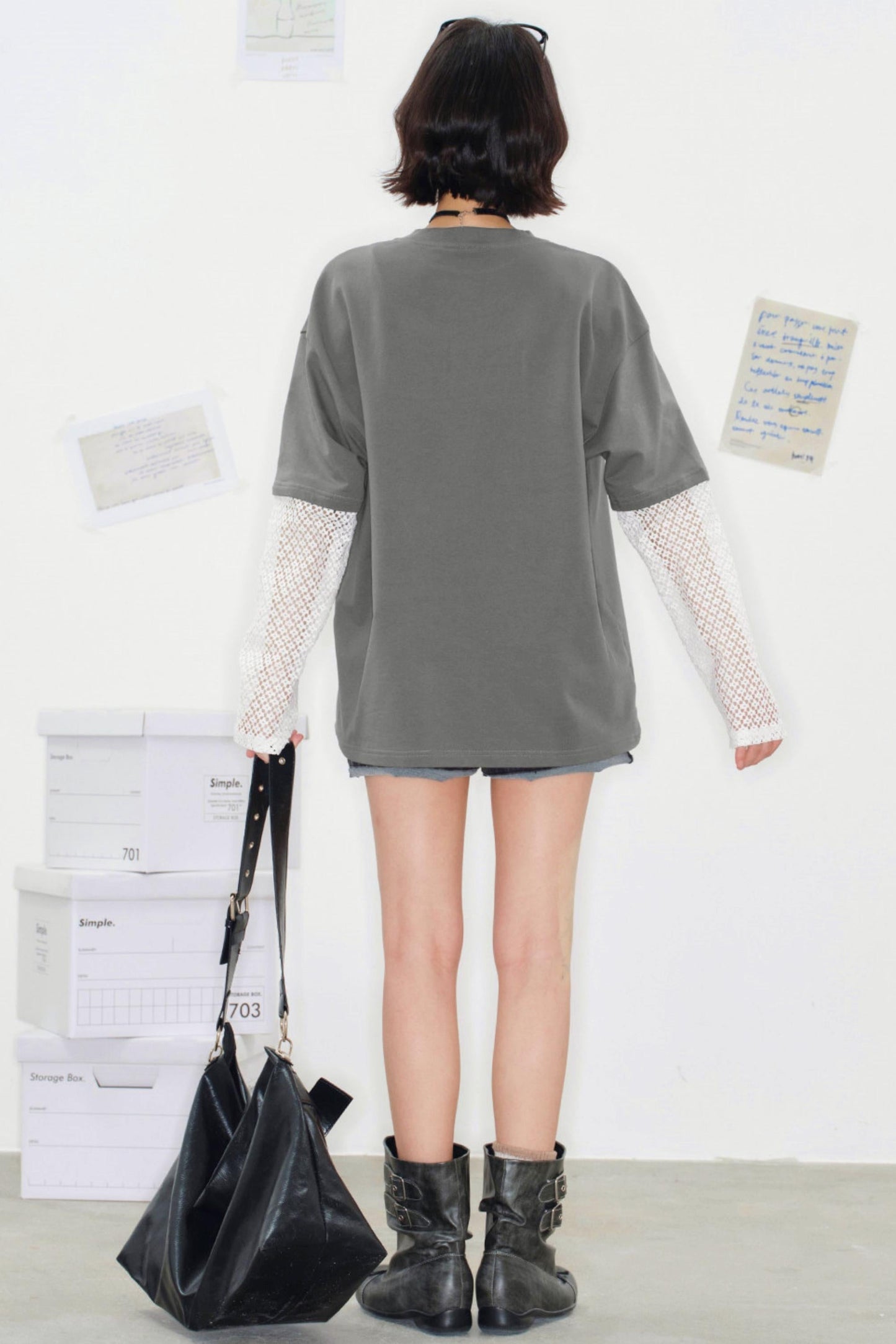Shadow Weaving Lace Top
