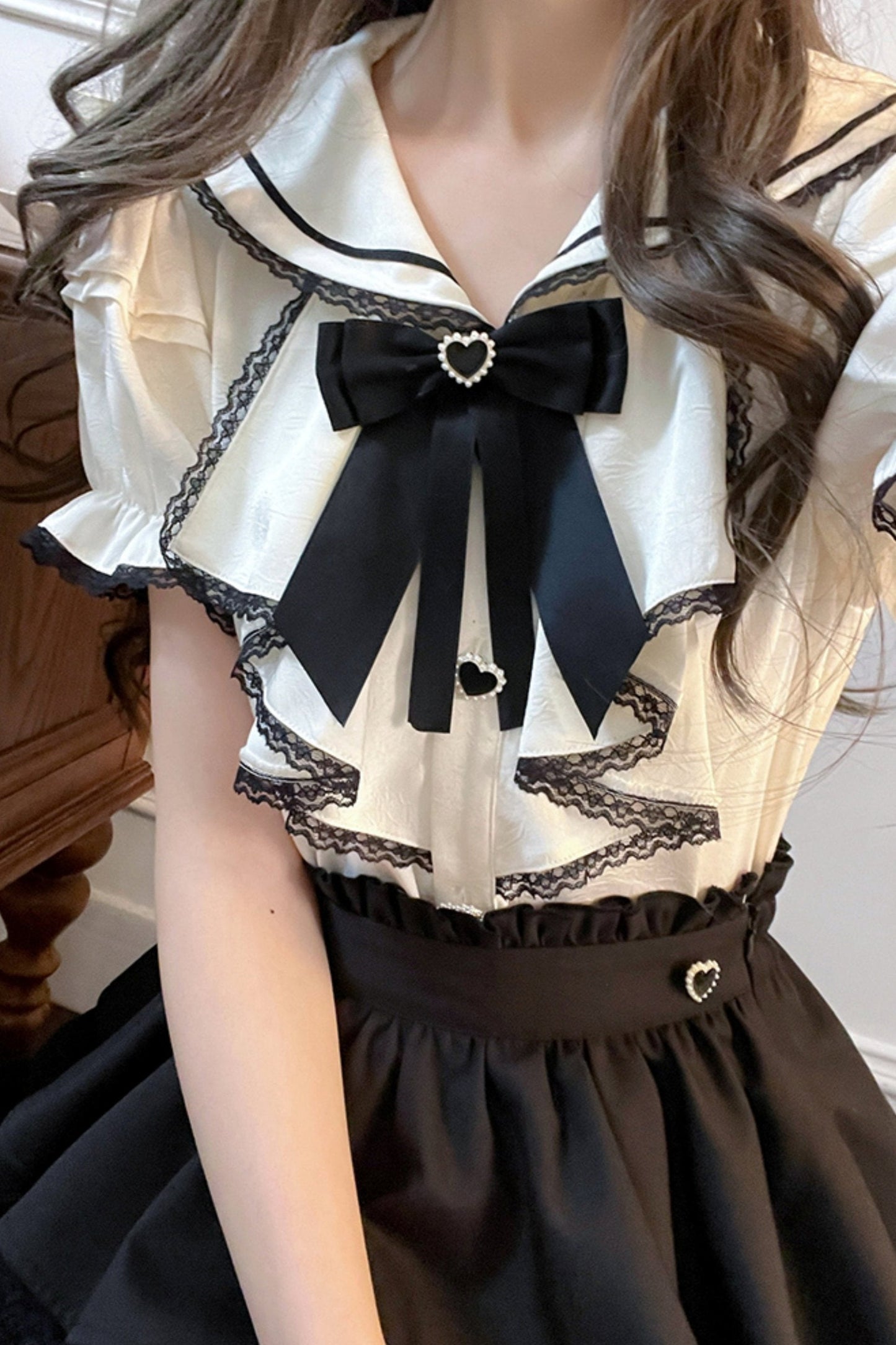 Retro Palace Sailor Suit Skirt Set