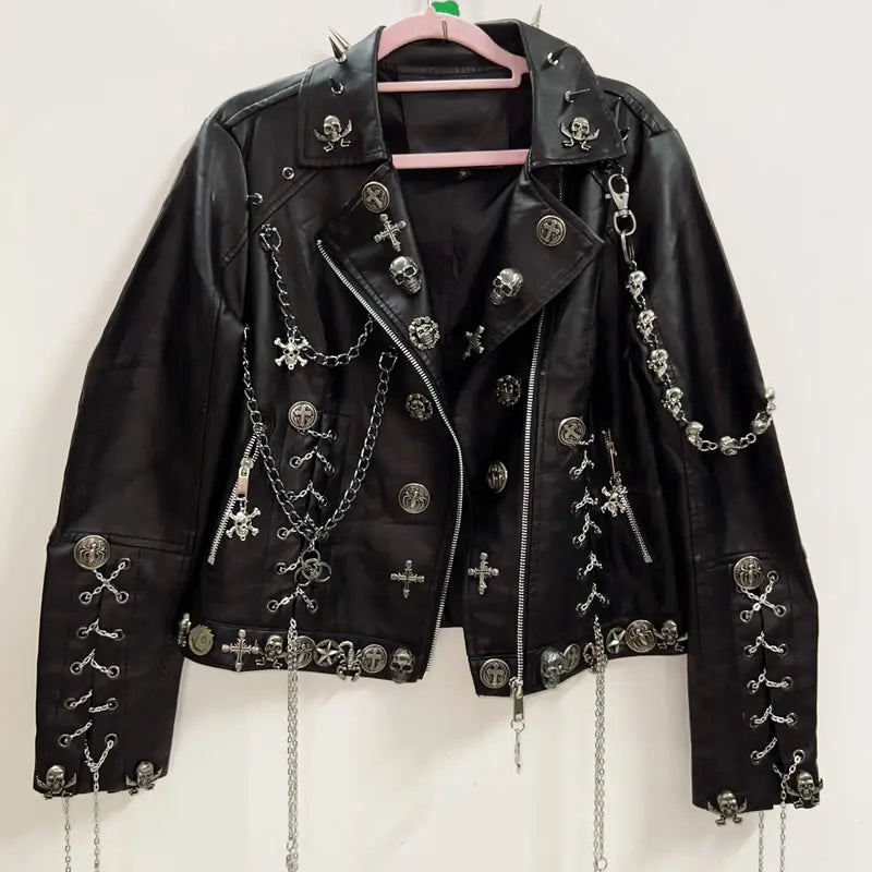 Skull Leather Jacket