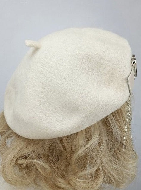 Jirai Heart Ring Star Chain Strap Beret