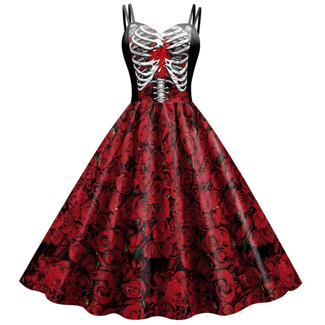 Skeleton Rose Dress