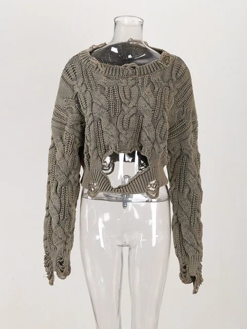 Knitted Sweater Brown