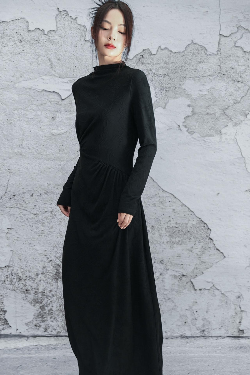 Black Knit Mode Dress
