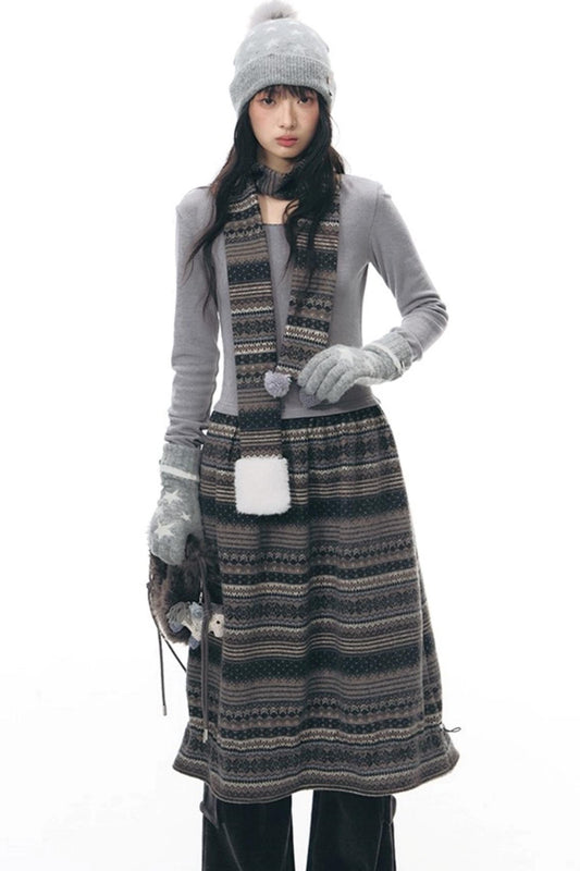 Island Slim Dress + Scarf