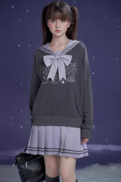Sweet Lavender Purple Sailor Dress