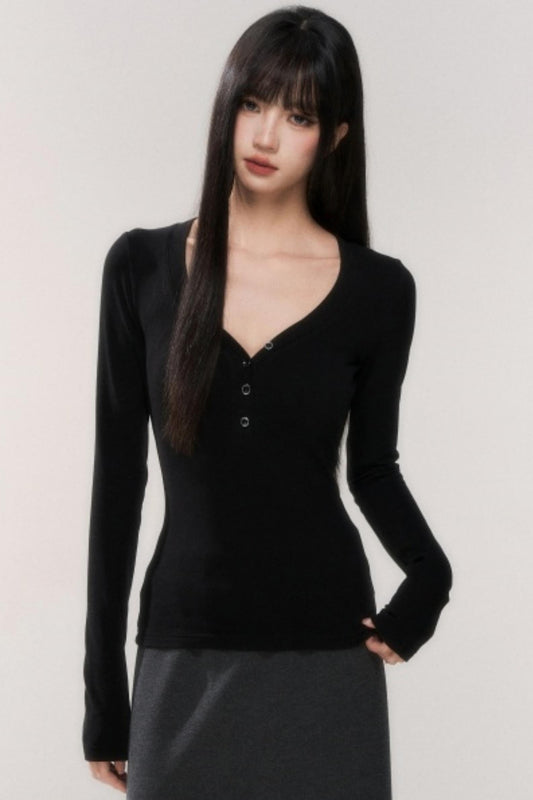 V-neck Tight Style Top